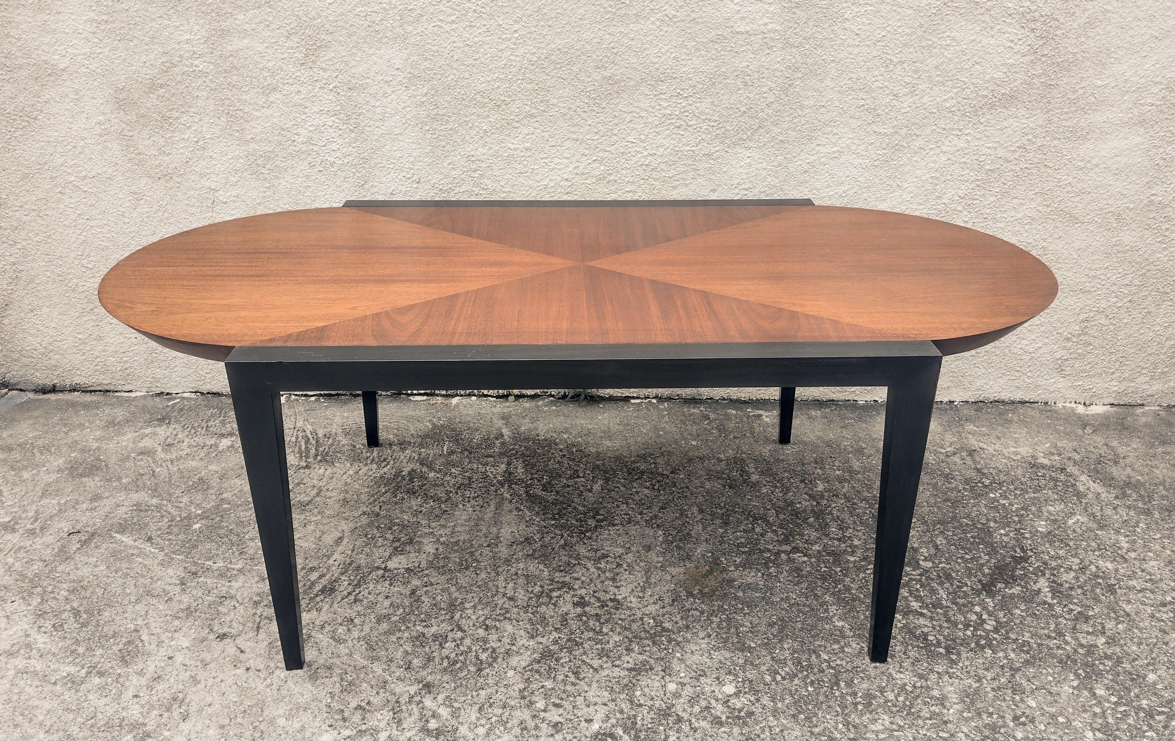 Wood Brazilian Oval Table in Stained Cherrywood