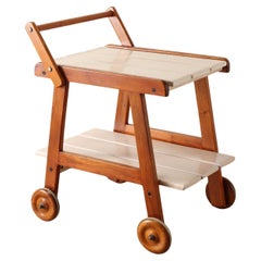 Brazilian Paint Tea Cart 1970's