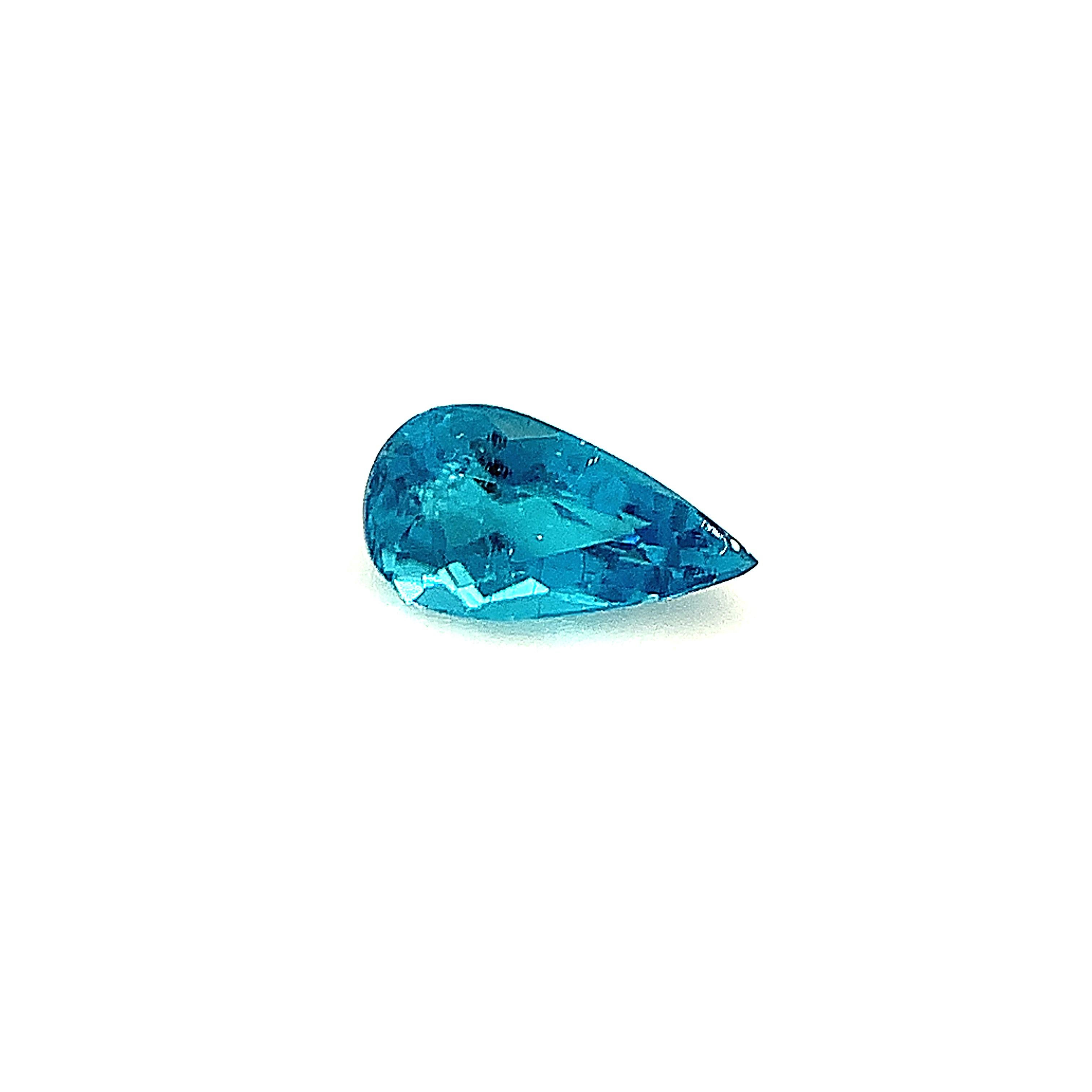 Brasilianischer Paraiba-Turmalin GIA, 0,34 Karat Loser Edelstein für Verlobungsring (Kunsthandwerker*in)