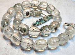 Brazilian Phantom Green Quartz Necklace