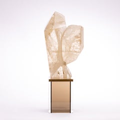 Brazilian Quartz Point on Smoky Acrylic Stand