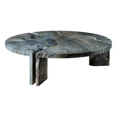 Brazilian Quartzite Round Table 2:2 Coffee Table by Agglomerati