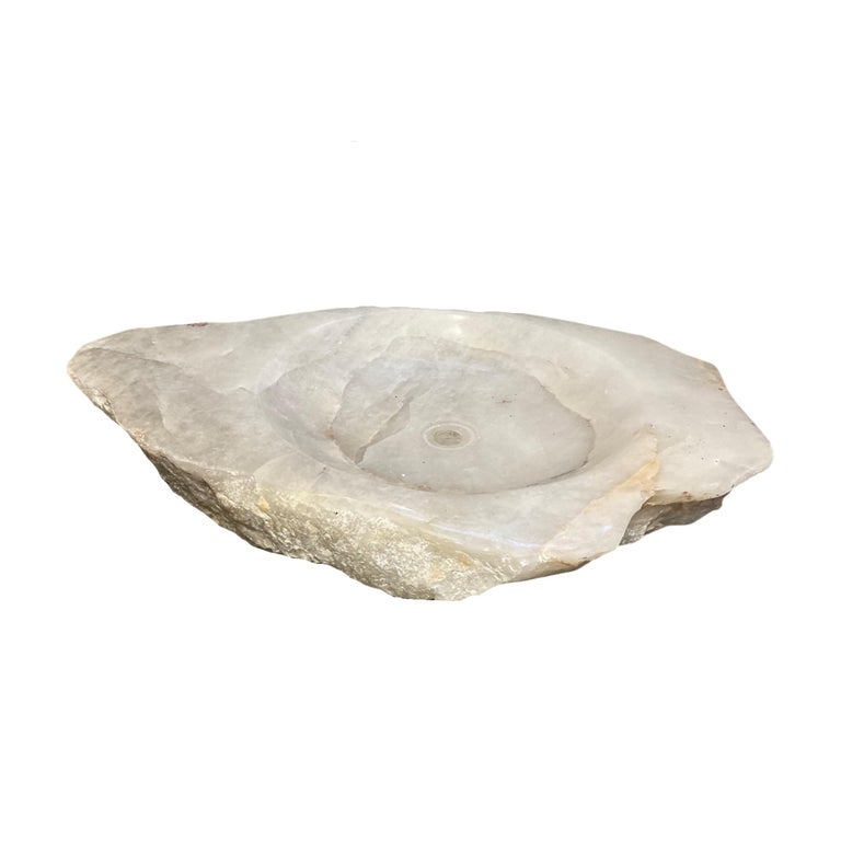 Brazilian Rock Crystal Sink Bowl For Sale at 1stDibs