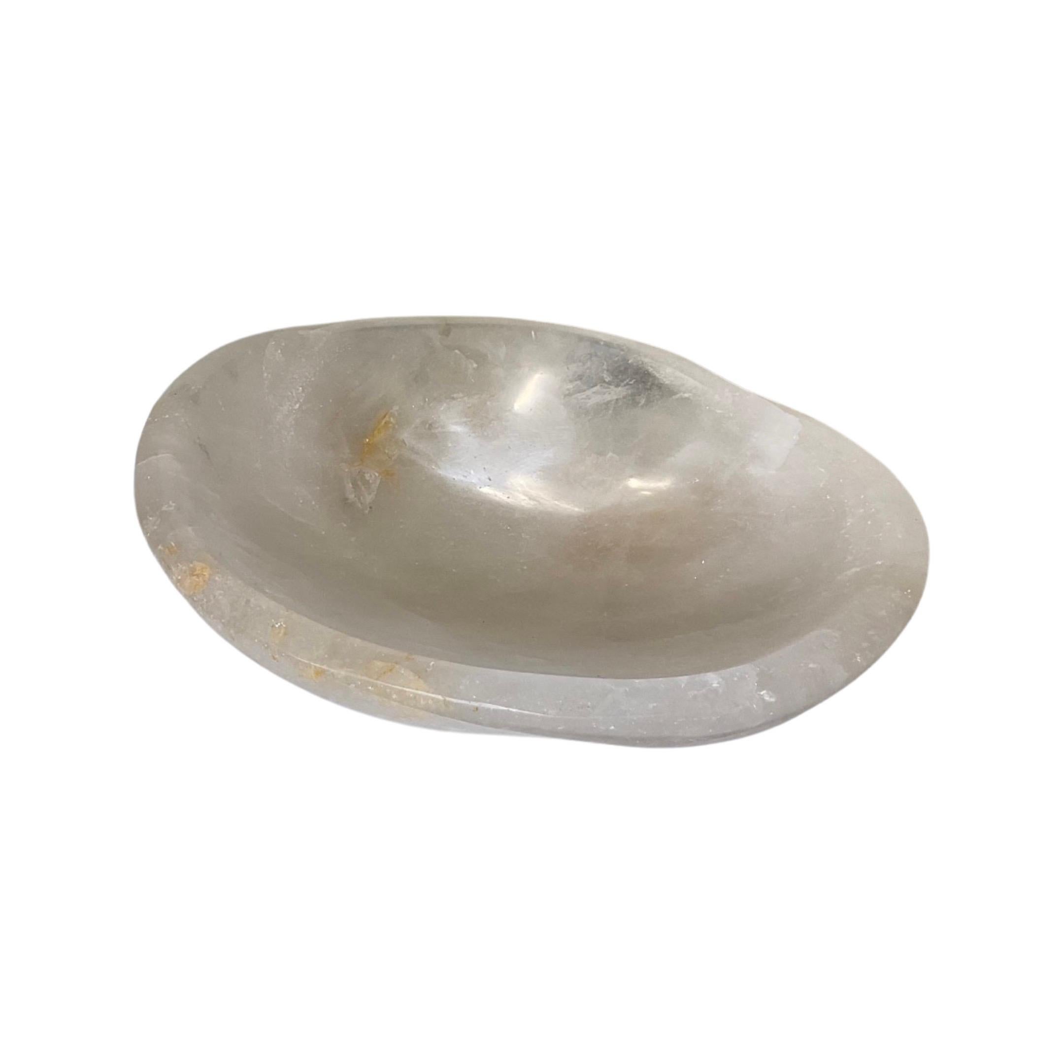 Vasque en cristal de roche brésilien Bon état - En vente à Dallas, TX
