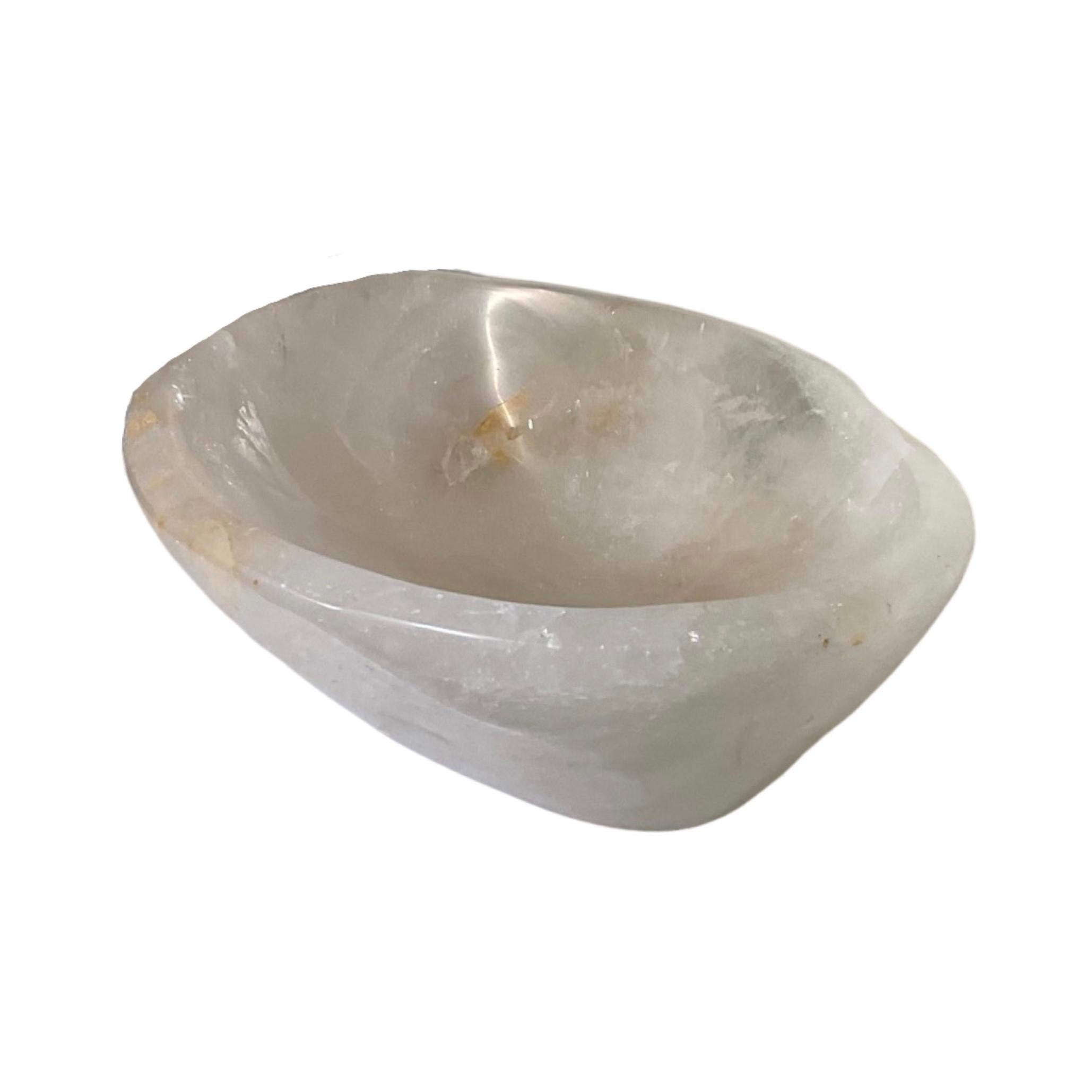 Contemporary Brazilian Rock Crystal Sink Bowl For Sale