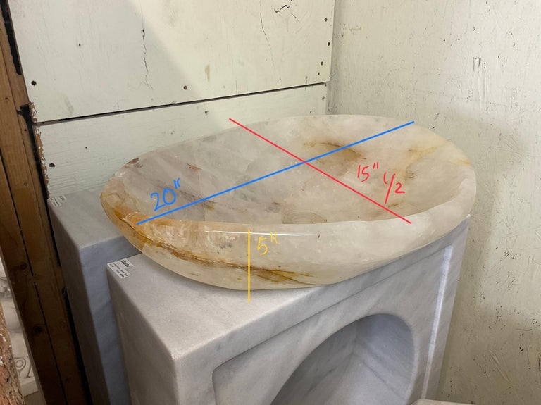 Brazilian Rock Crystal Sink Bowl For Sale at 1stDibs