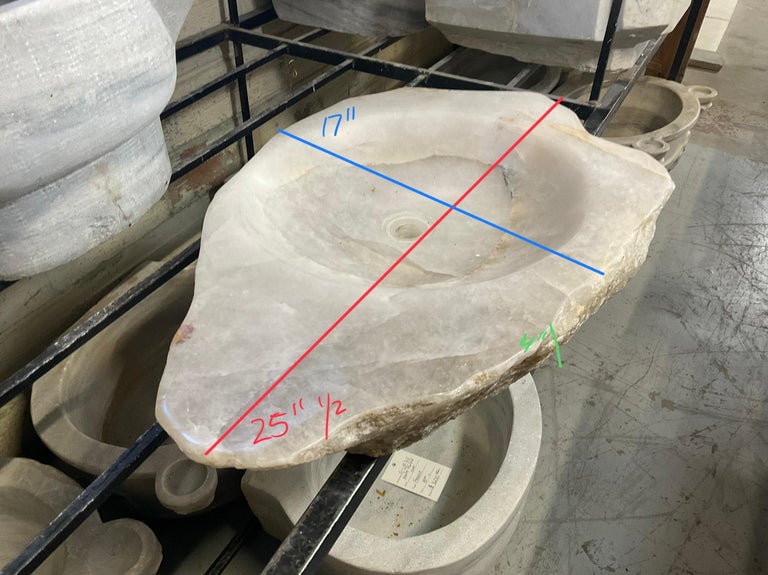 Brazilian Rock Crystal Sink Bowl For Sale at 1stDibs