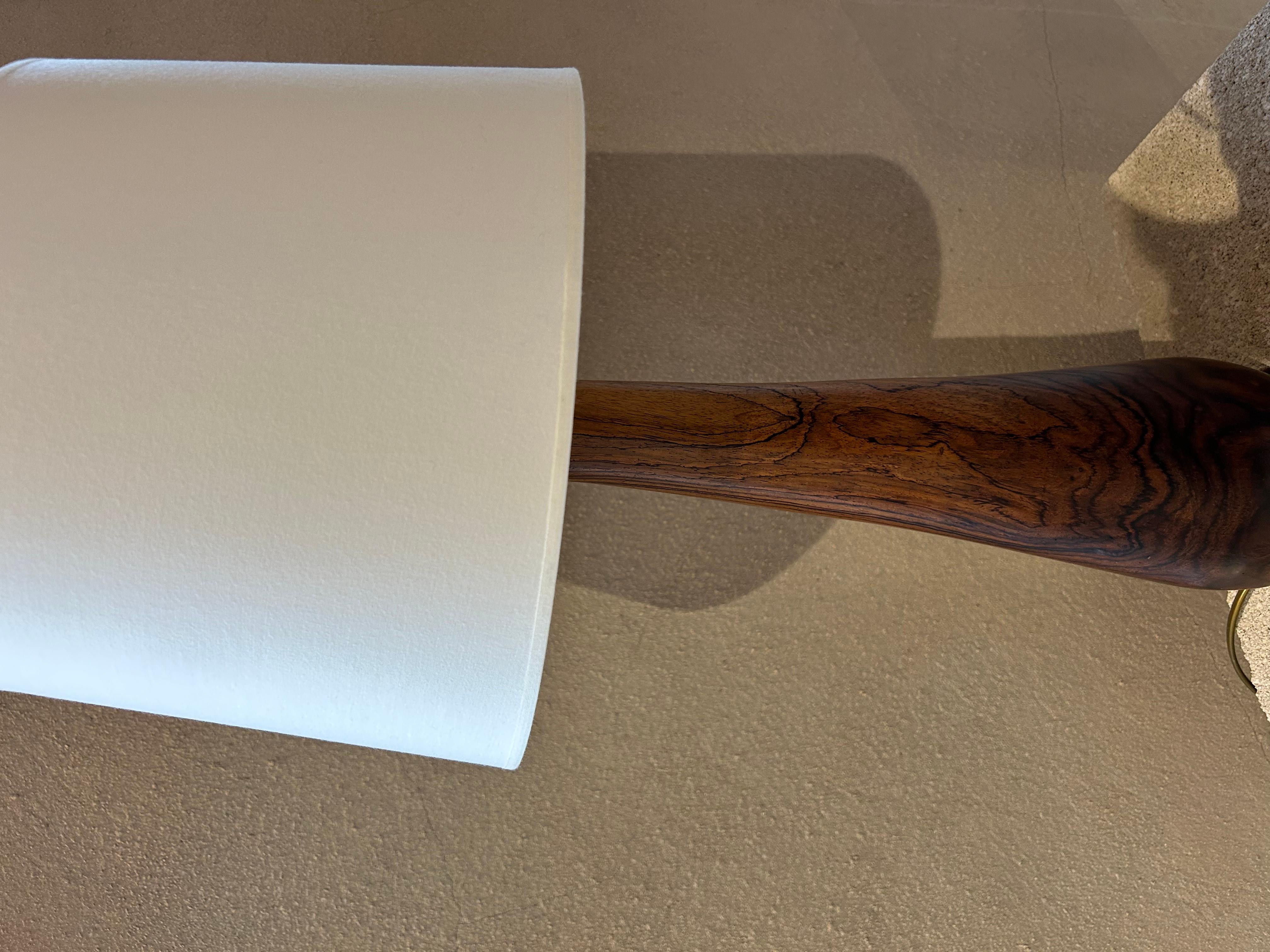 Mid-20th Century Brazilian rosewood 1960 lamp