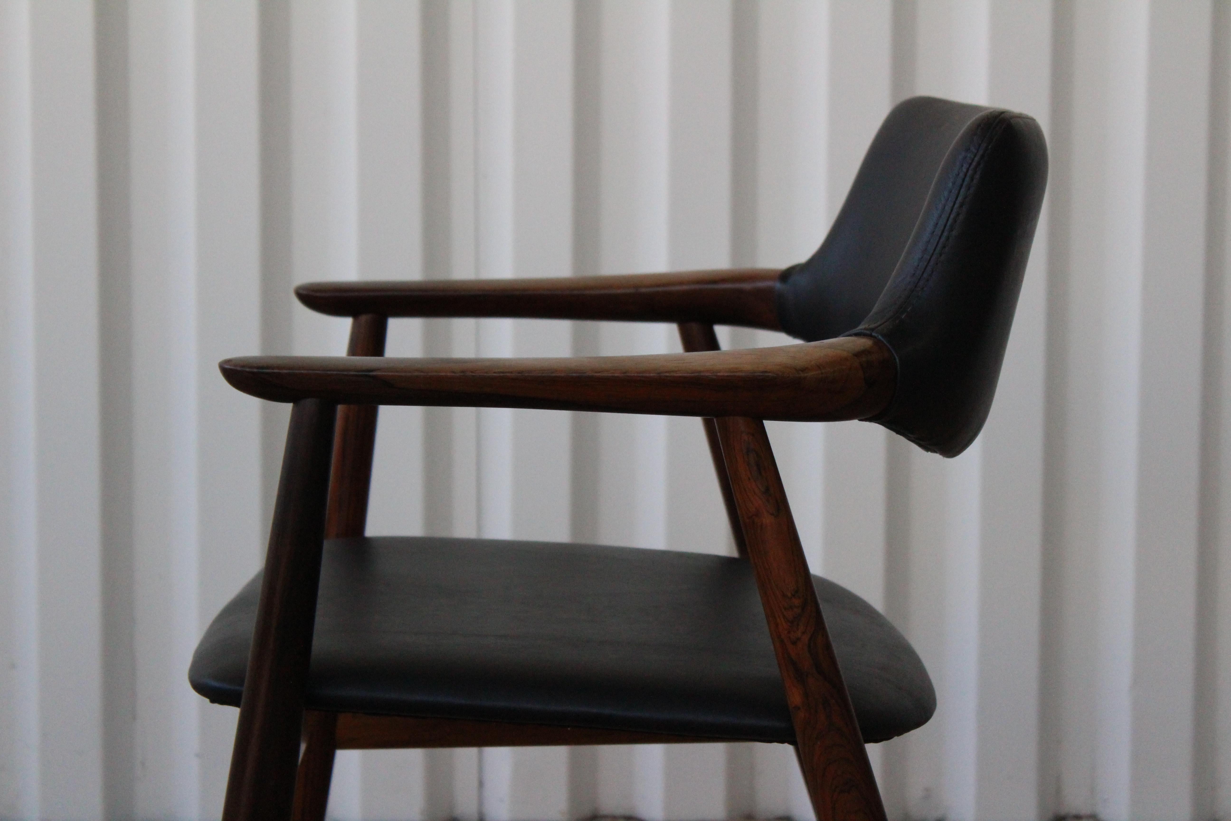 Brazilian Rosewood Armchair by Svend Åge Eriksen for Glostrup, Denmark, 1960s In Excellent Condition In Los Angeles, CA