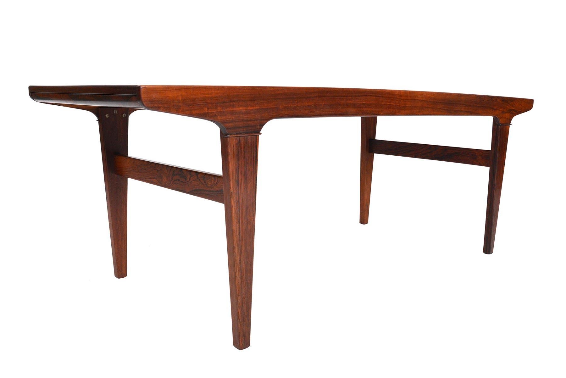 Danish Brazilian Rosewood Coffee Table with Serving Tray