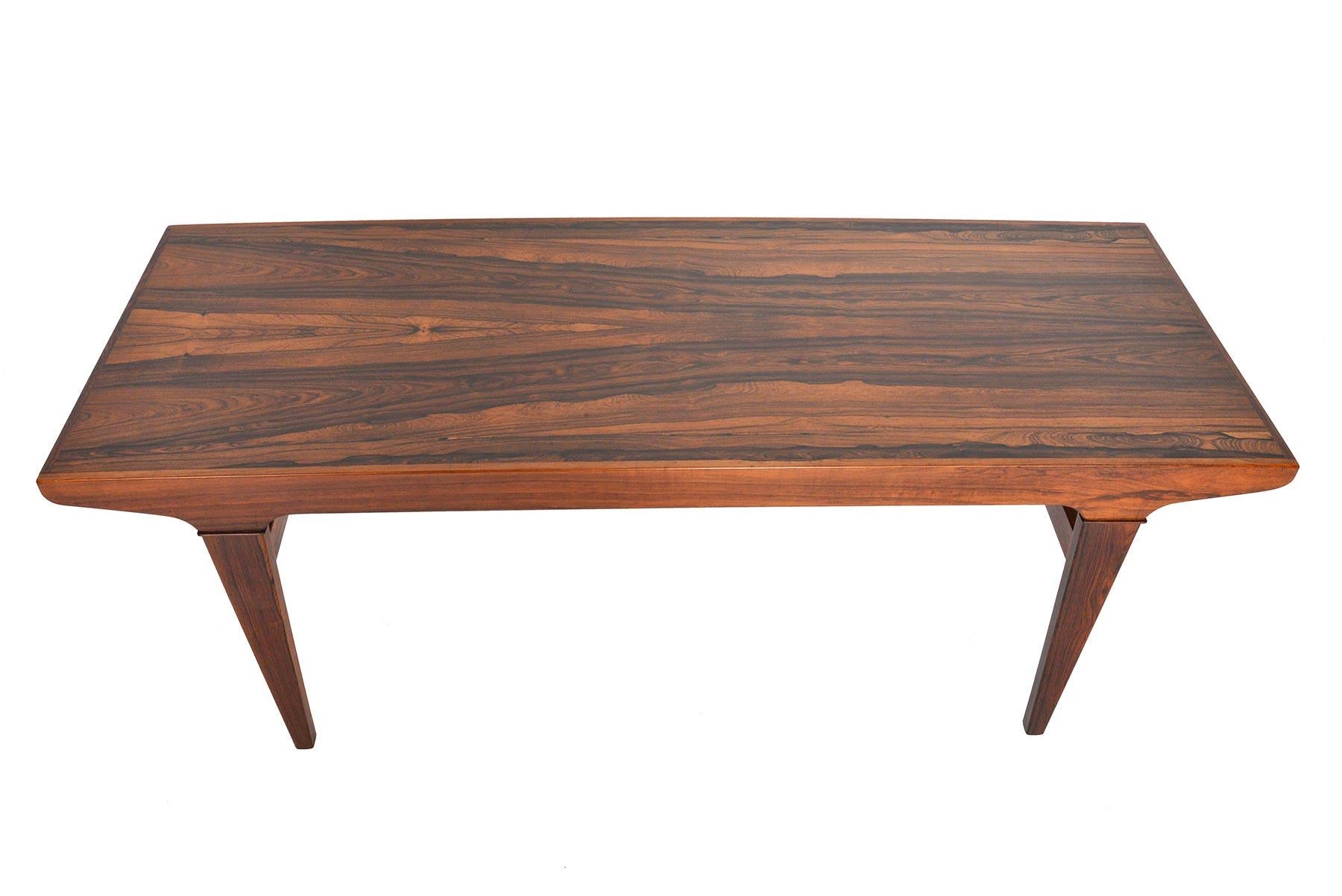 20th Century Brazilian Rosewood Coffee Table with Serving Tray