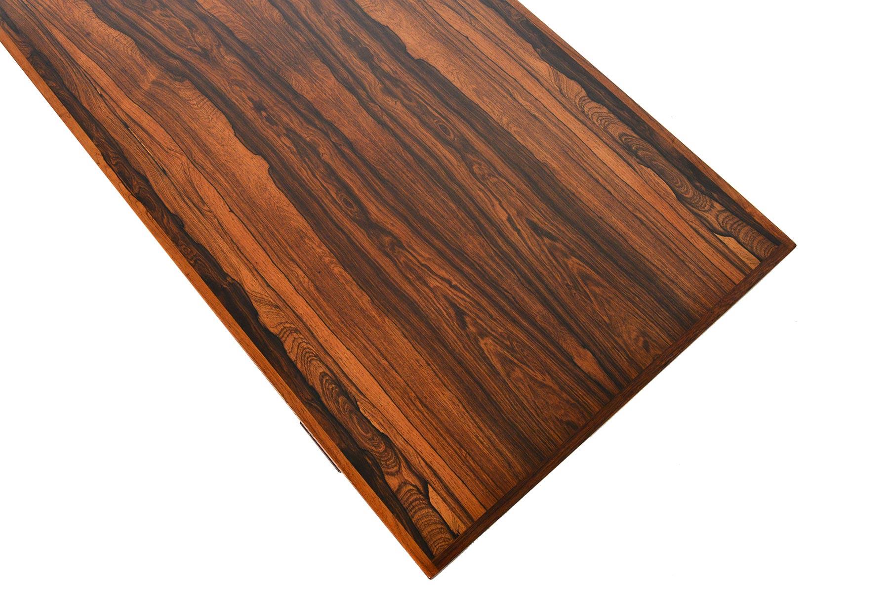Brazilian Rosewood Coffee Table with Serving Tray 2