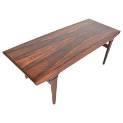 Brazilian Rosewood Coffee Table with Serving Tray