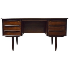 Brazilian Rosewood Danish Desk by Falster