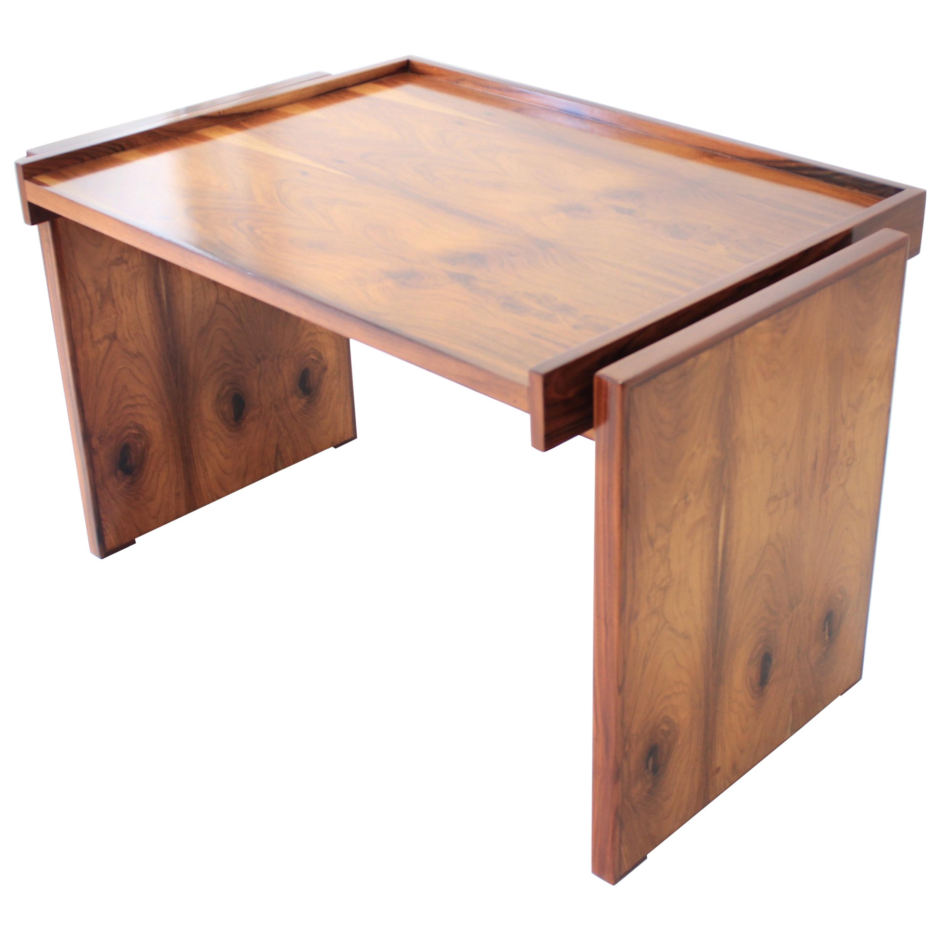 Brazilian Rosewood Desk in style of Joaquim Tenreiro For Sale