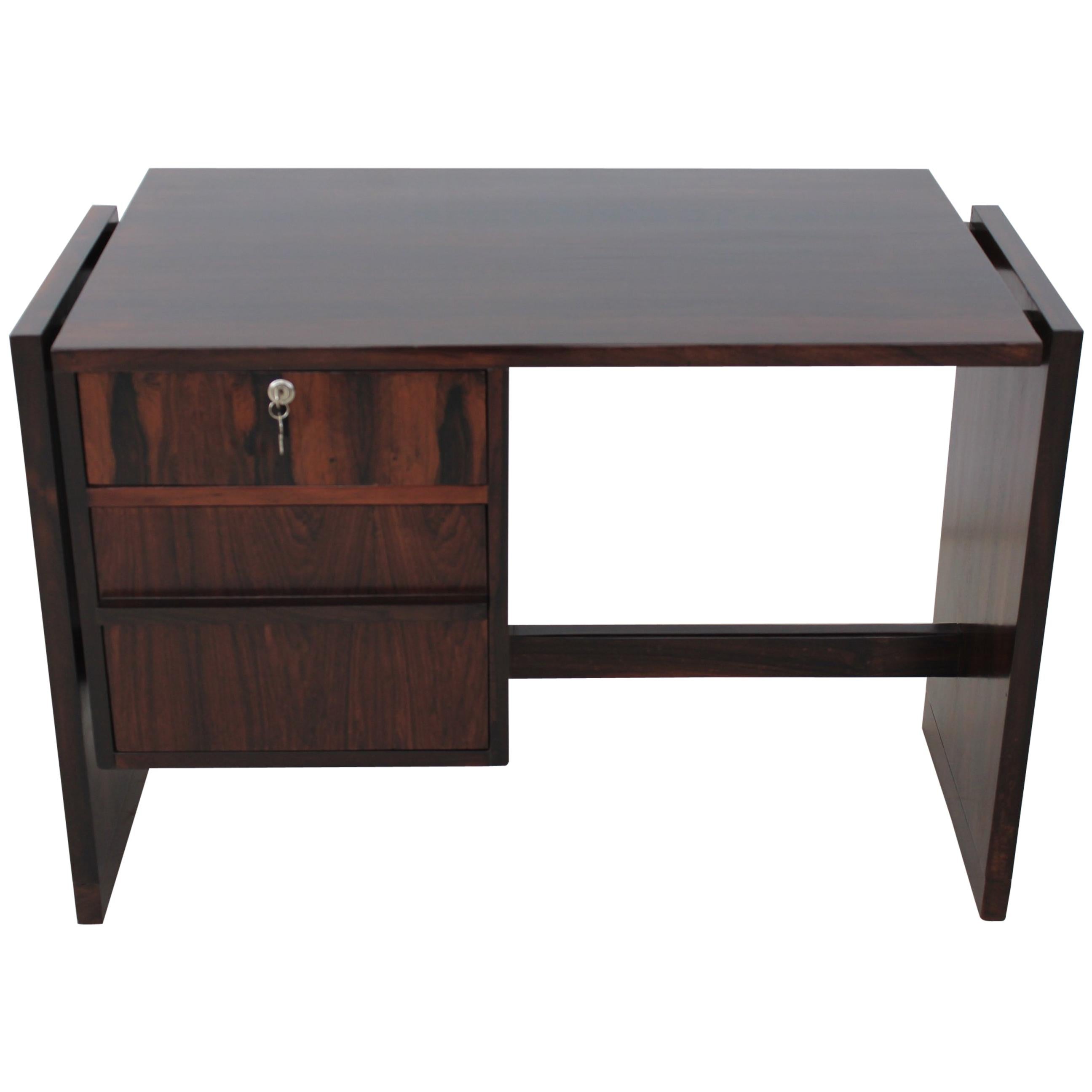 Brazilian Rosewood Desk in the Style of Joaquim Tenreiro For Sale