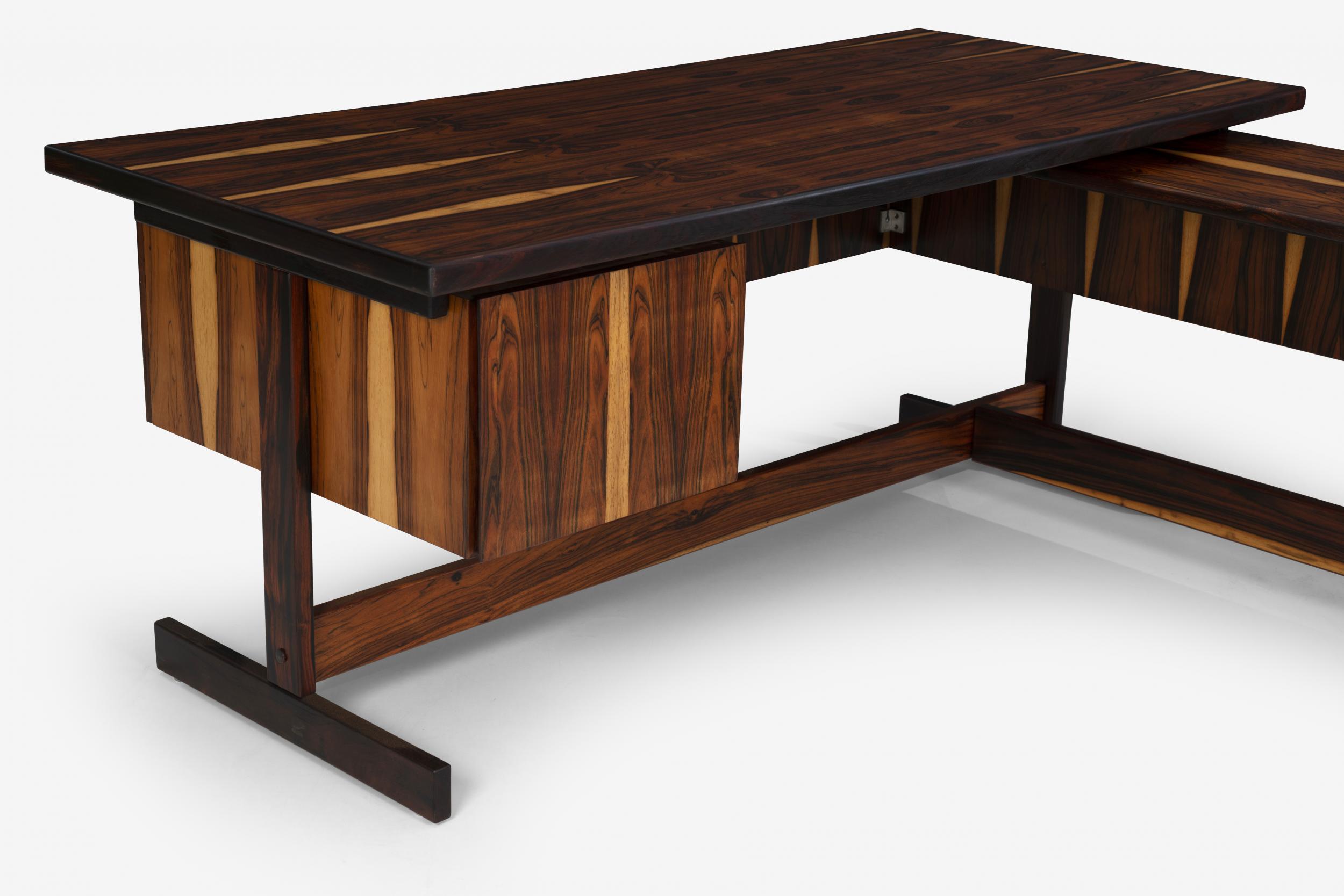 Brazilian Rosewood Desk in the Style of Sergio Rodriguez 4