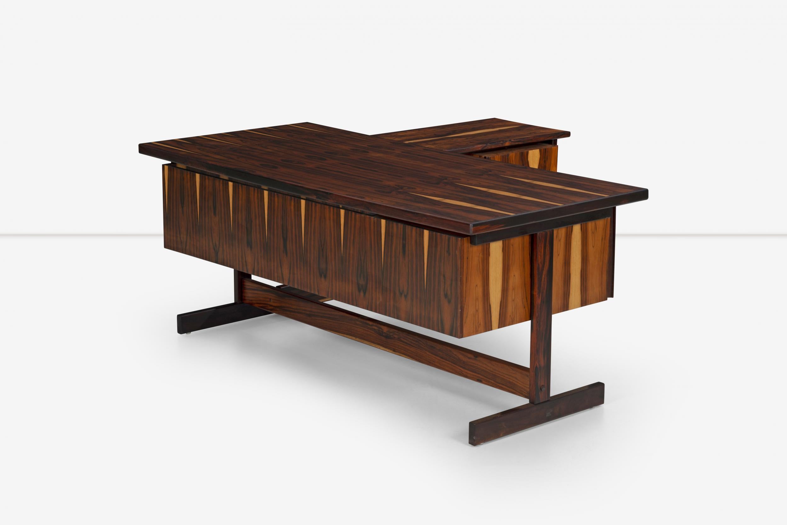Brazilian Rosewood Desk in the Style of Sergio Rodriguez 9