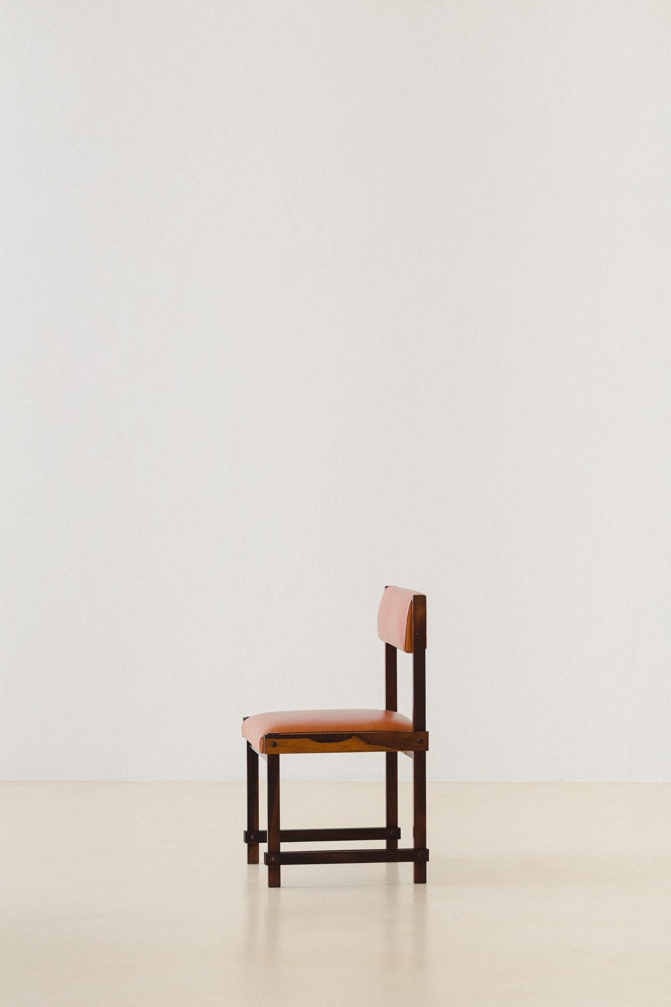 Brazilian Rosewood Dining Chairs by FAI 'Fatima Arquitetura Interiores', 1960s For Sale 1