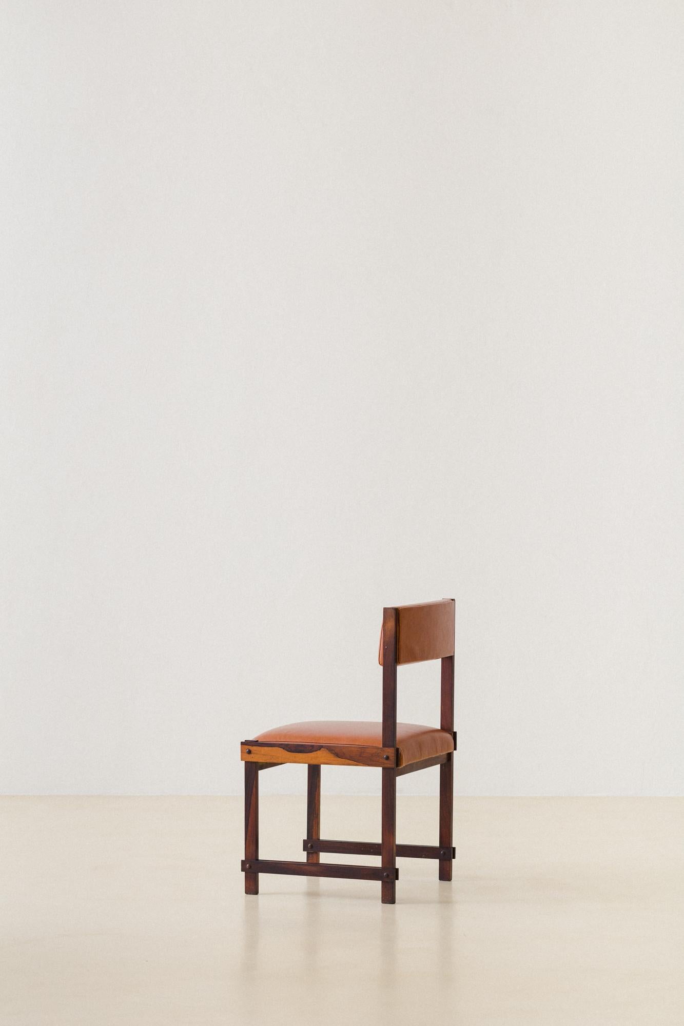 Brazilian Rosewood Dining Chairs by FAI 'Fatima Arquitetura Interiores', 1960s For Sale 2