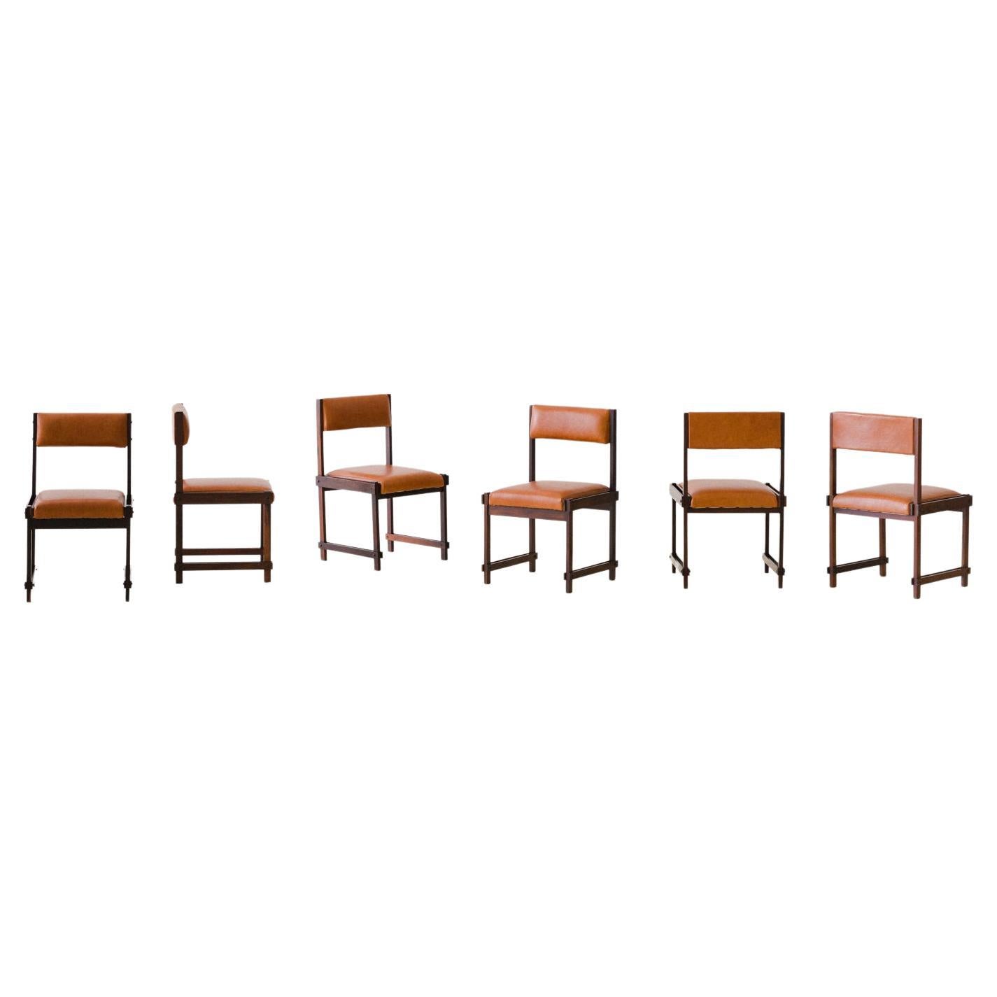 Brazilian Rosewood Dining Chairs by FAI 'Fatima Arquitetura Interiores', 1960s