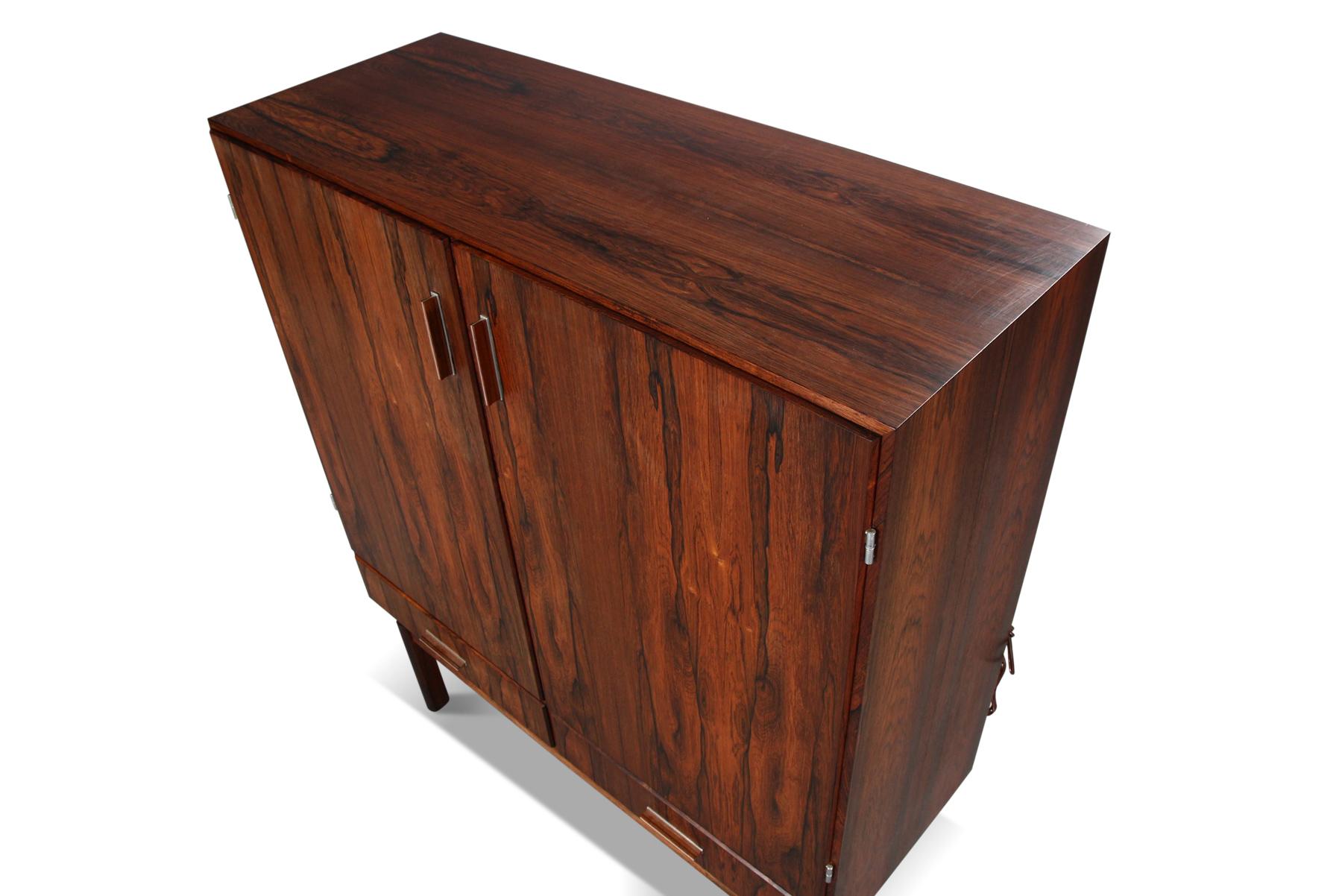 Brazilian Rosewood Dry Bar by Axel Christiansen Odder #2 In Good Condition In Berkeley, CA