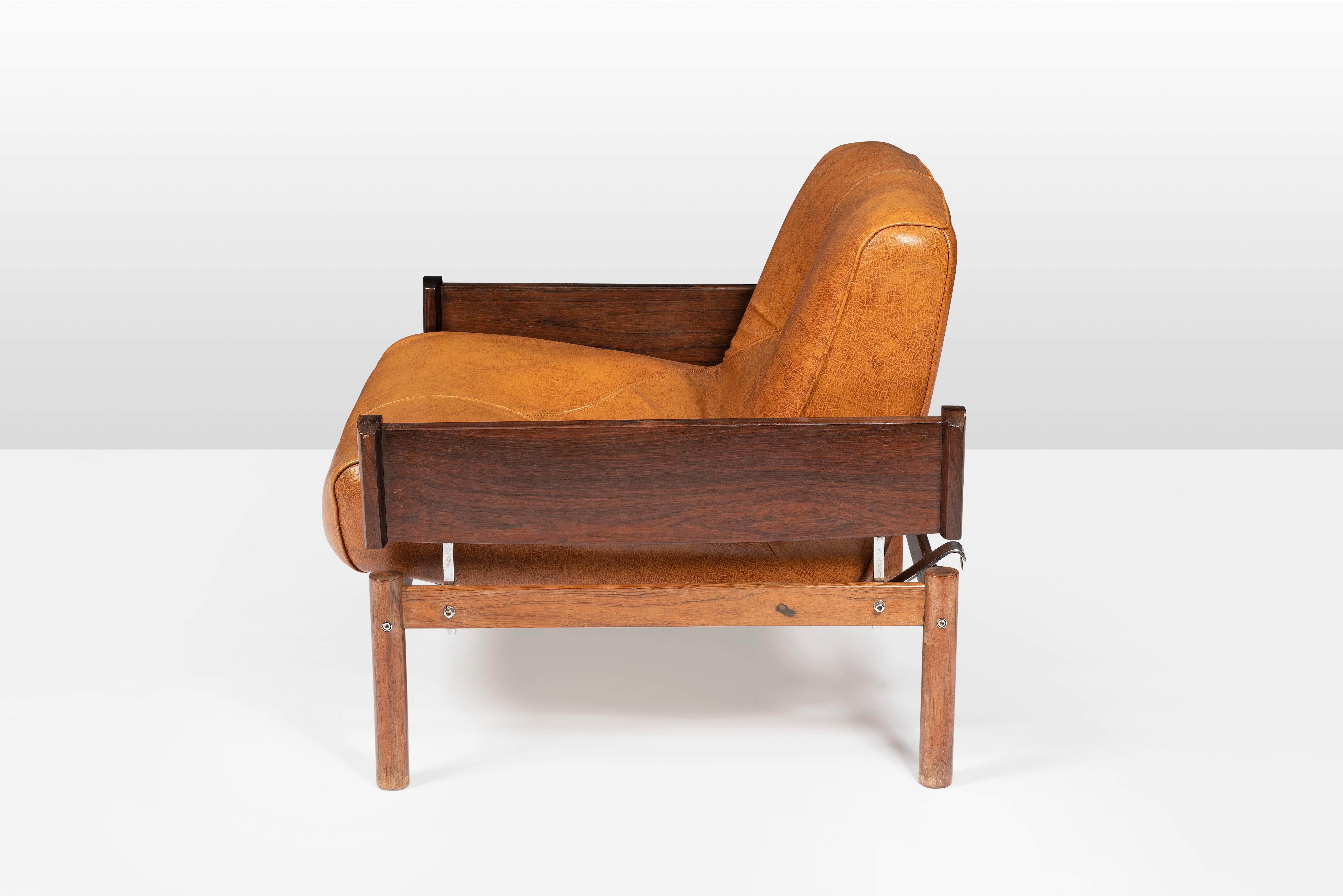 Mid-Century Modern Brazilian lounge chairs Percival Lafer  1960's