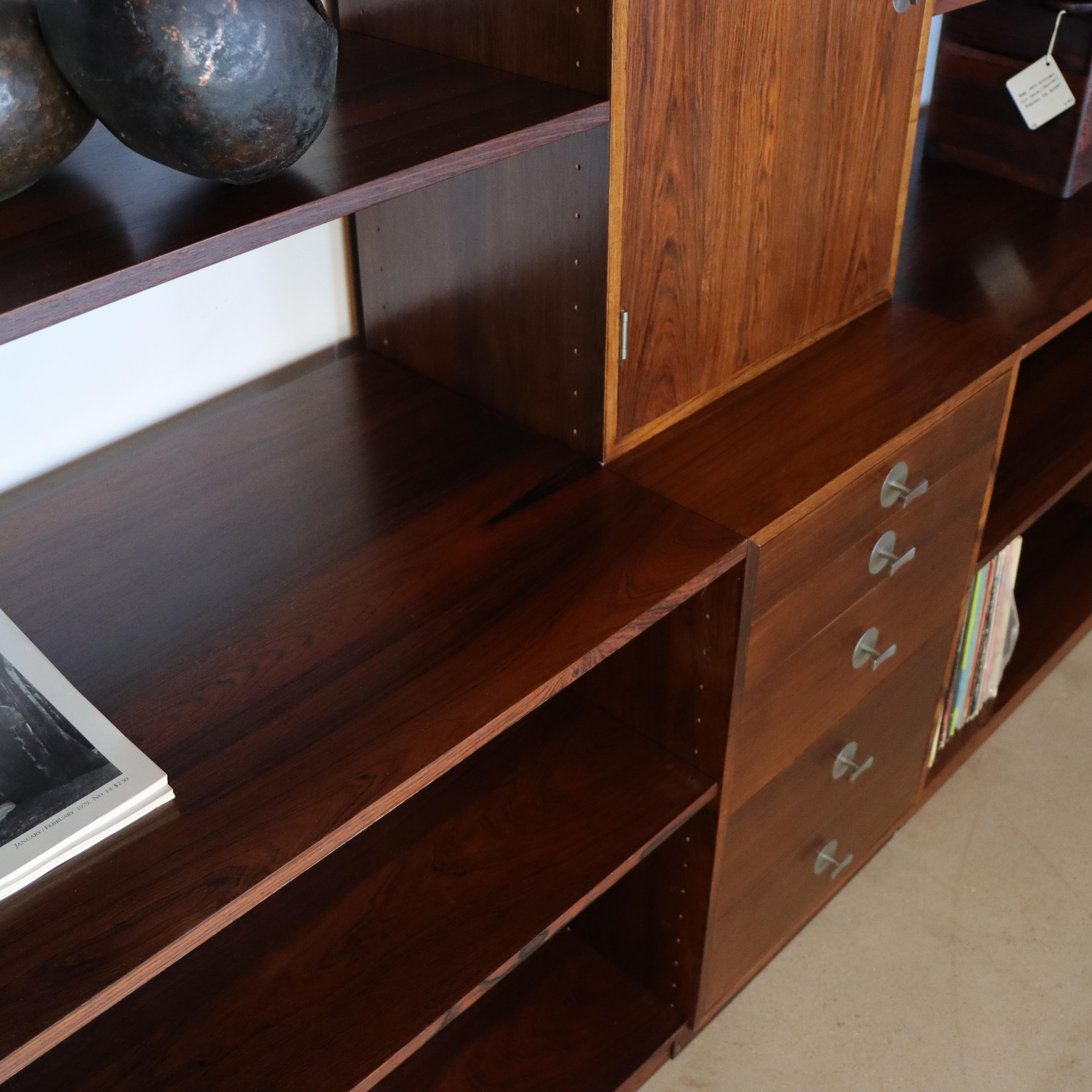 Brazilian Rosewood Finn Juhl “Cresco” Modular Wall System 1