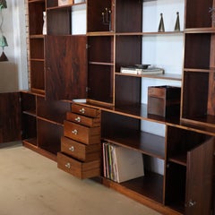 Brazilian Rosewood Finn Juhl “Cresco” Modular Wall System