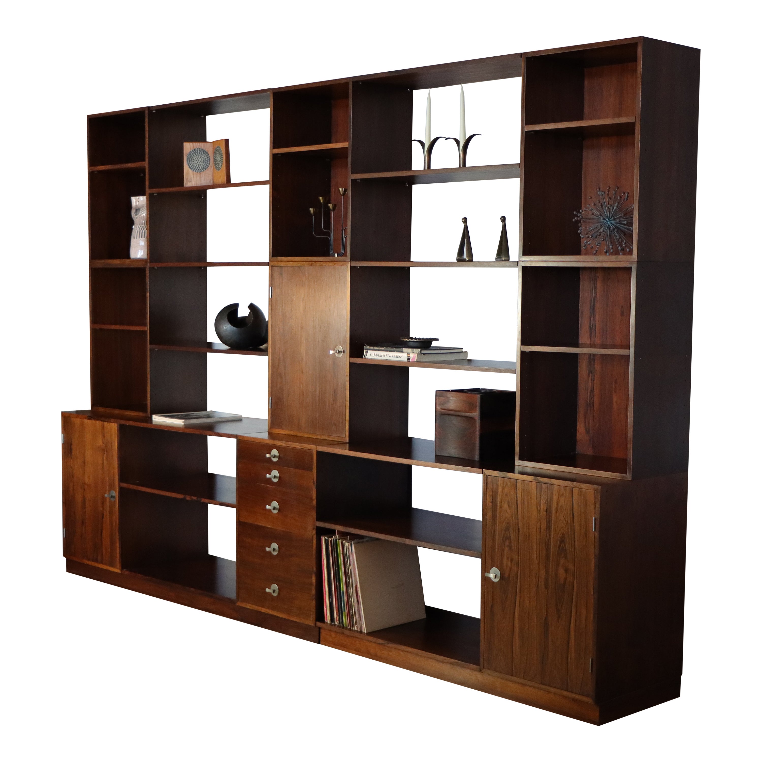 Brazilian Rosewood Finn Juhl “Cresco” Modular Wall System