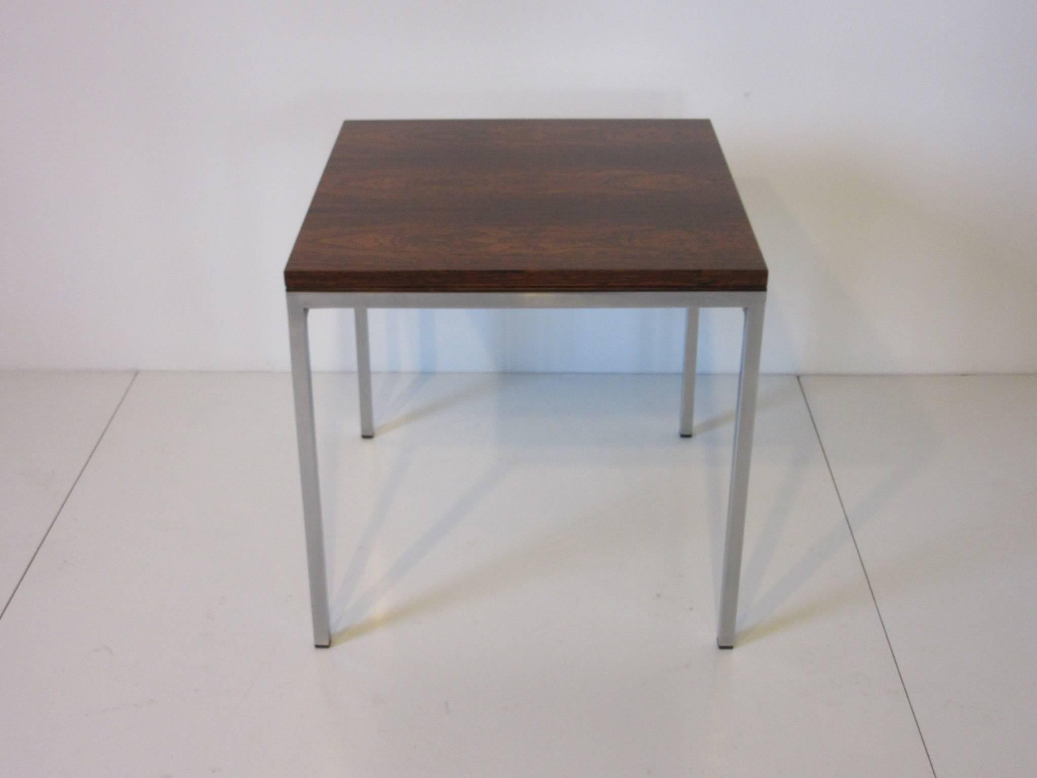 Brazilian Rosewood Flip Top Side Table or Coffee Table 5