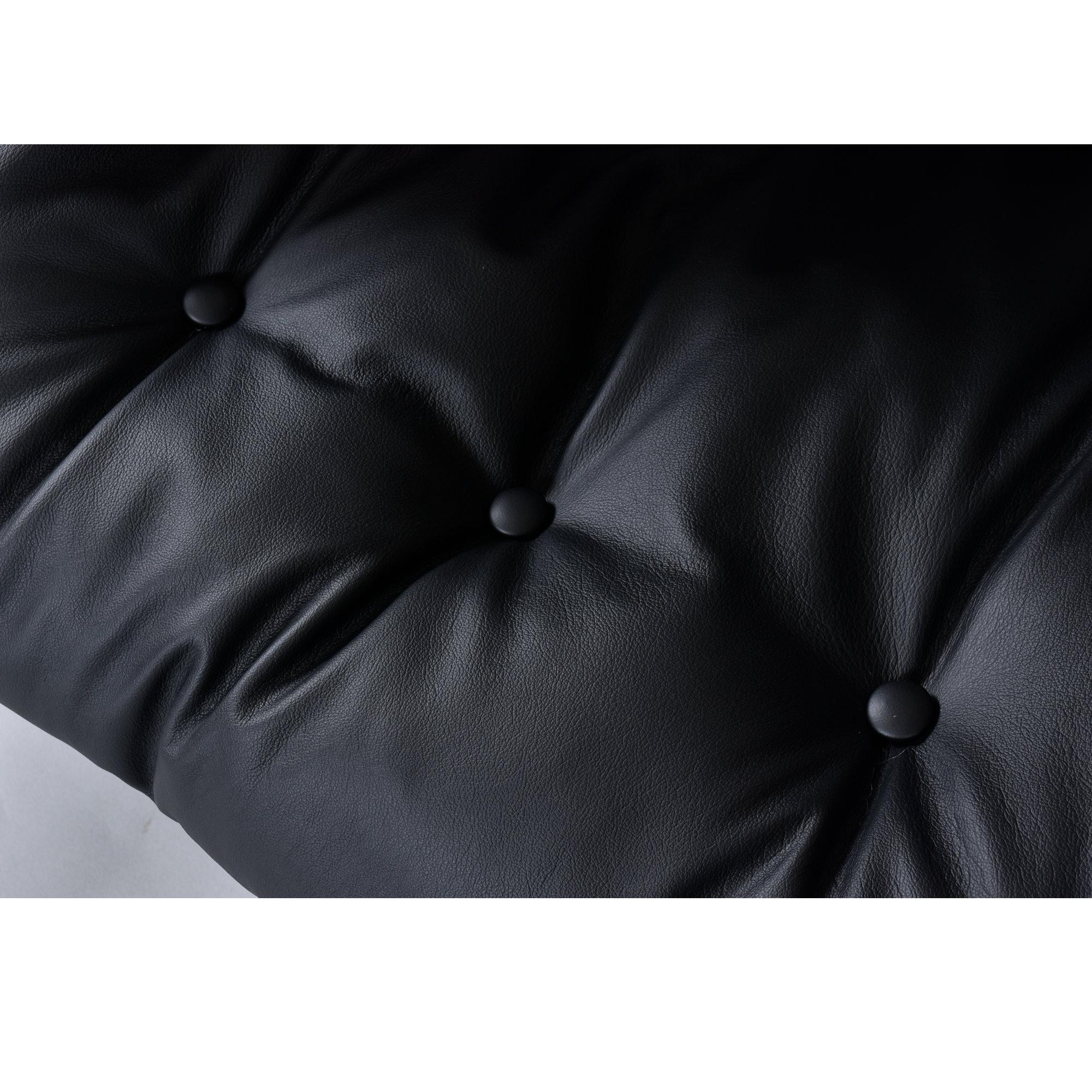 Brazilian Rosewood & Leather Sling Chair and Ottoman by Sergio Rodrigues for ISA For Sale 11
