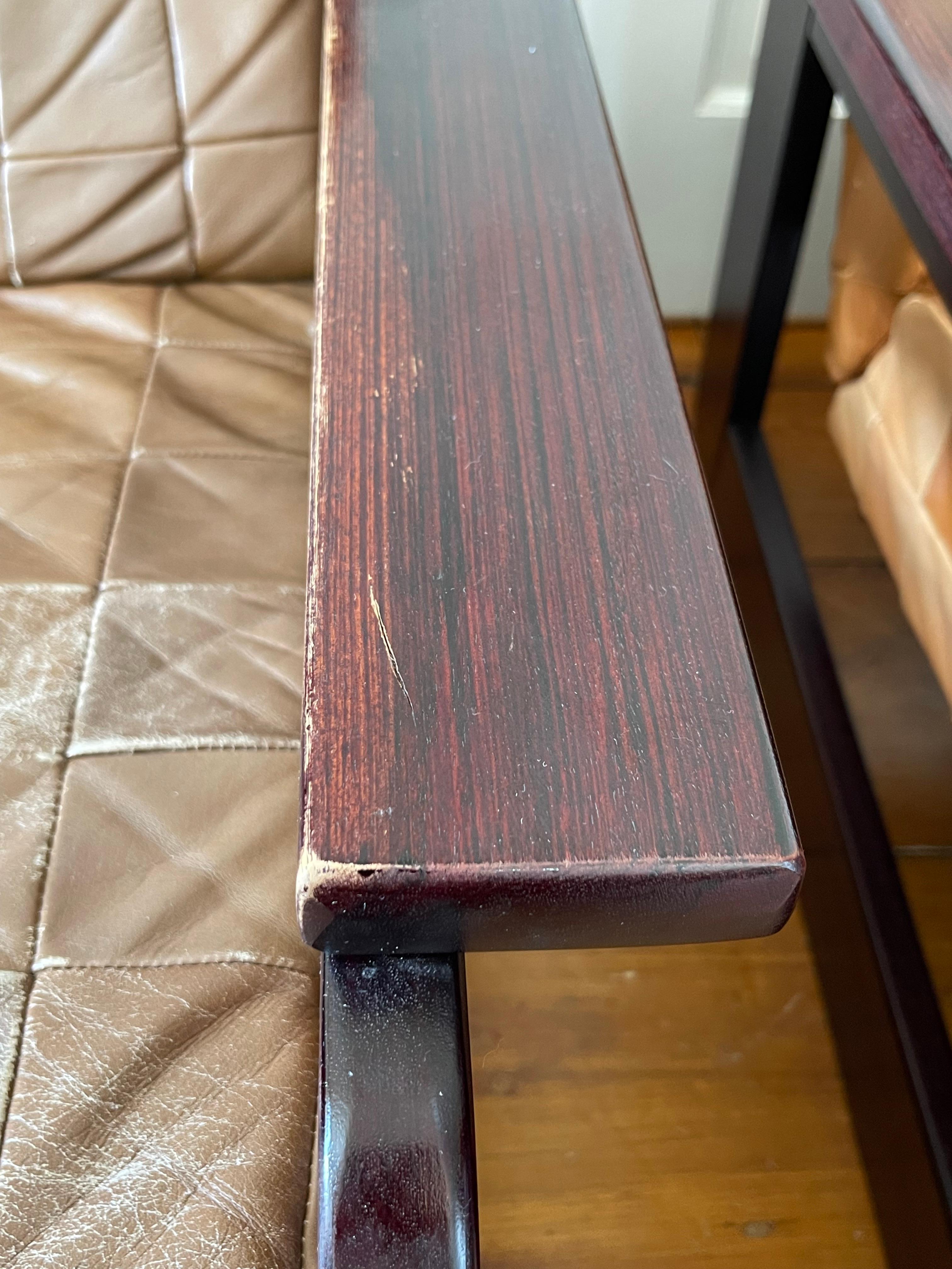 Brazilian Rosewood Lounge Chairs by Percival Lafer For Sale 2