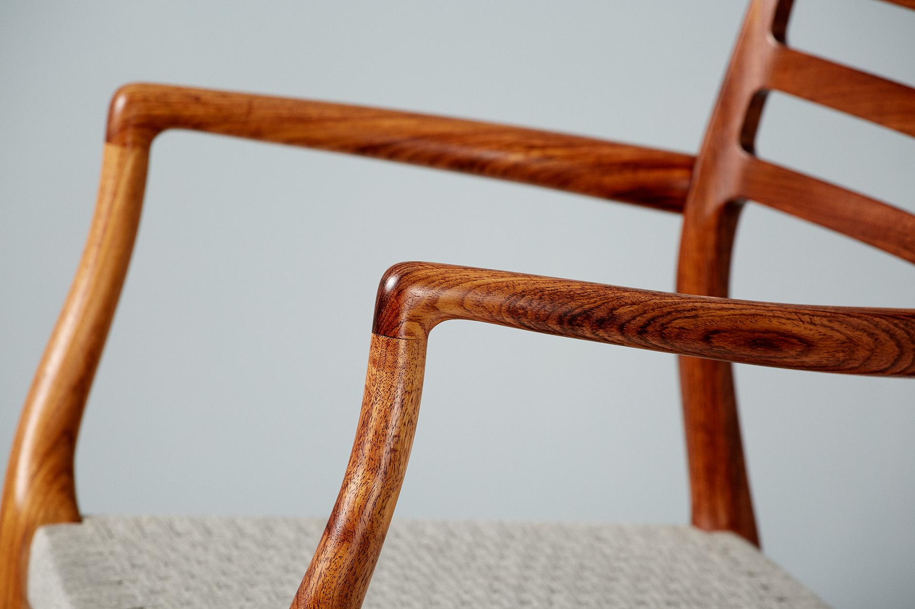 Brazilian Rosewood Model 62 Armchair by Niels Moller, 1962 In Excellent Condition In London, GB