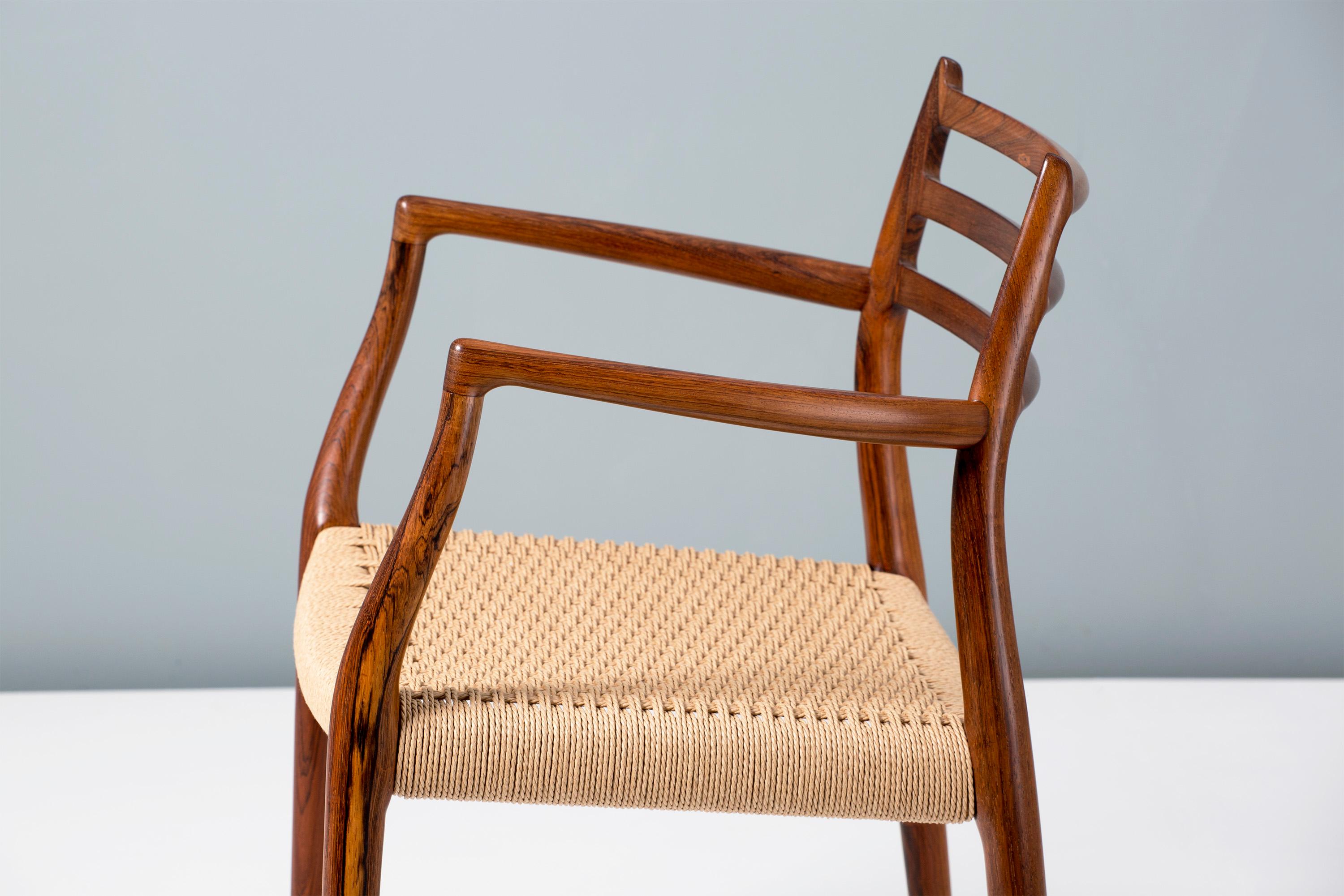 Mid-20th Century Brazilian Rosewood Model 62 Armchair by Niels Moller, 1962