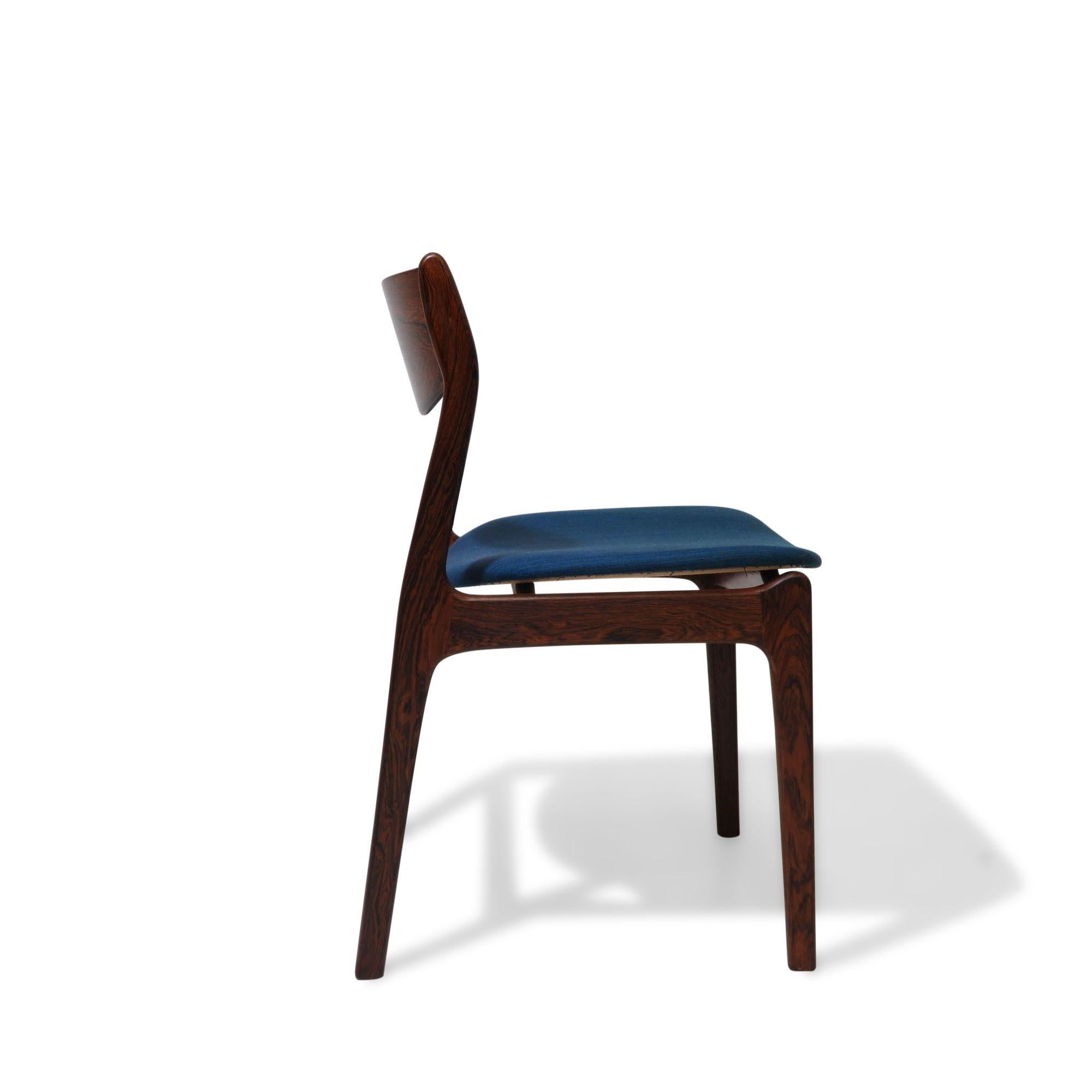 Brazilian Rosewood PE Jorgensen Danish Dining Chairs In Excellent Condition For Sale In Oakland, CA