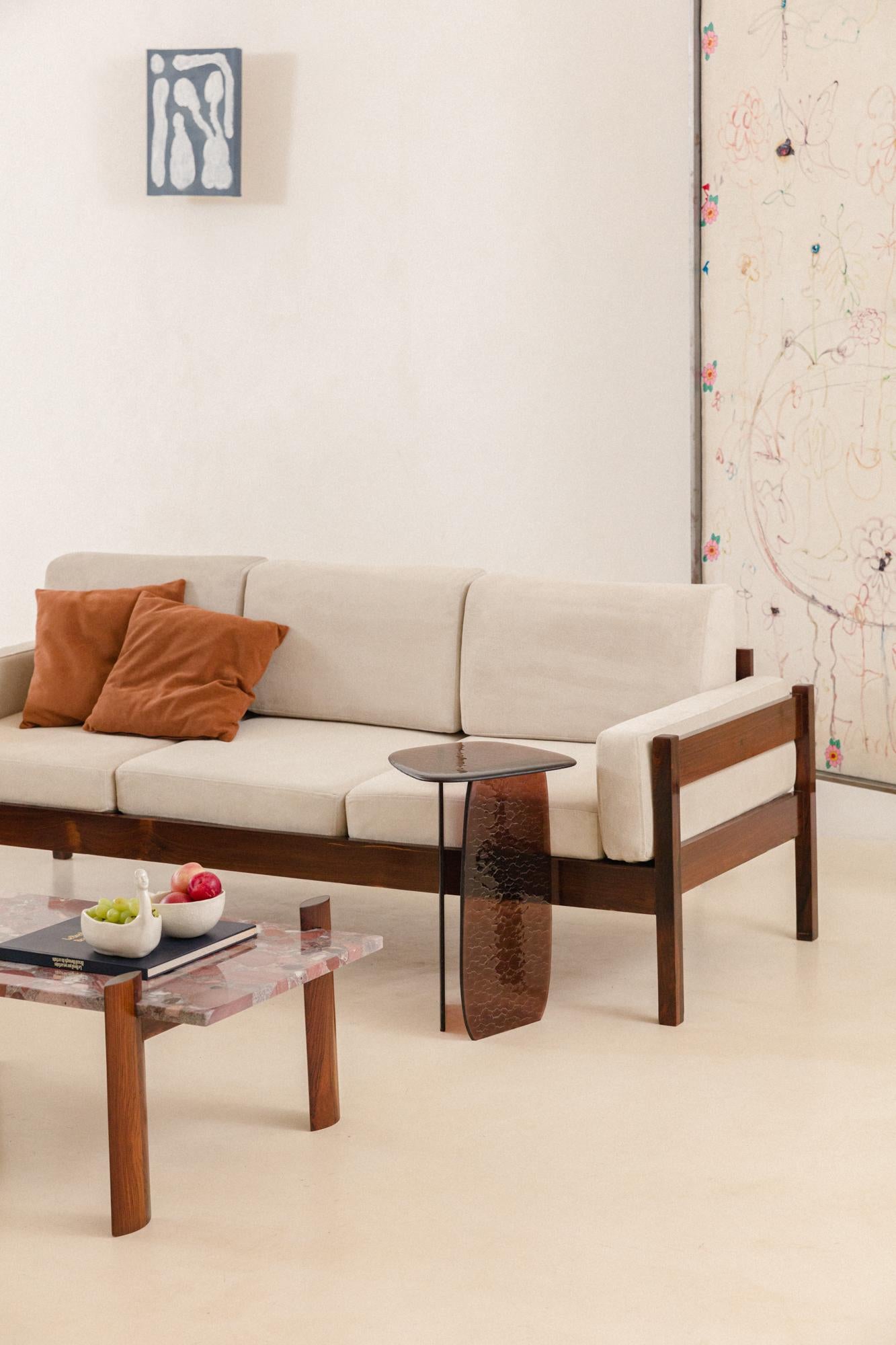 Brazilian Rosewood Sofa by Celina Decorações, Midcentury Brazilian Design, 1960s For Sale 4