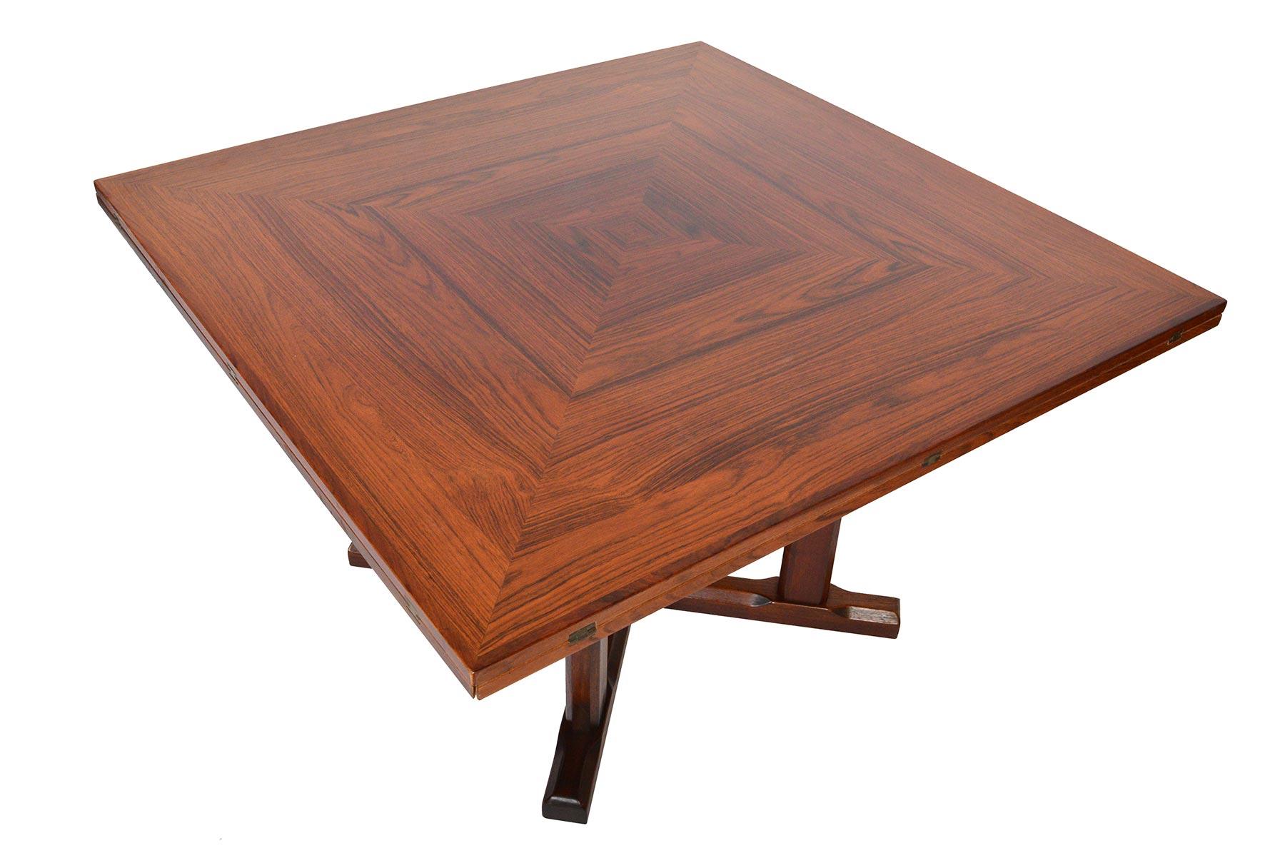 Brazilian Rosewood Square to Round Dining Table 4