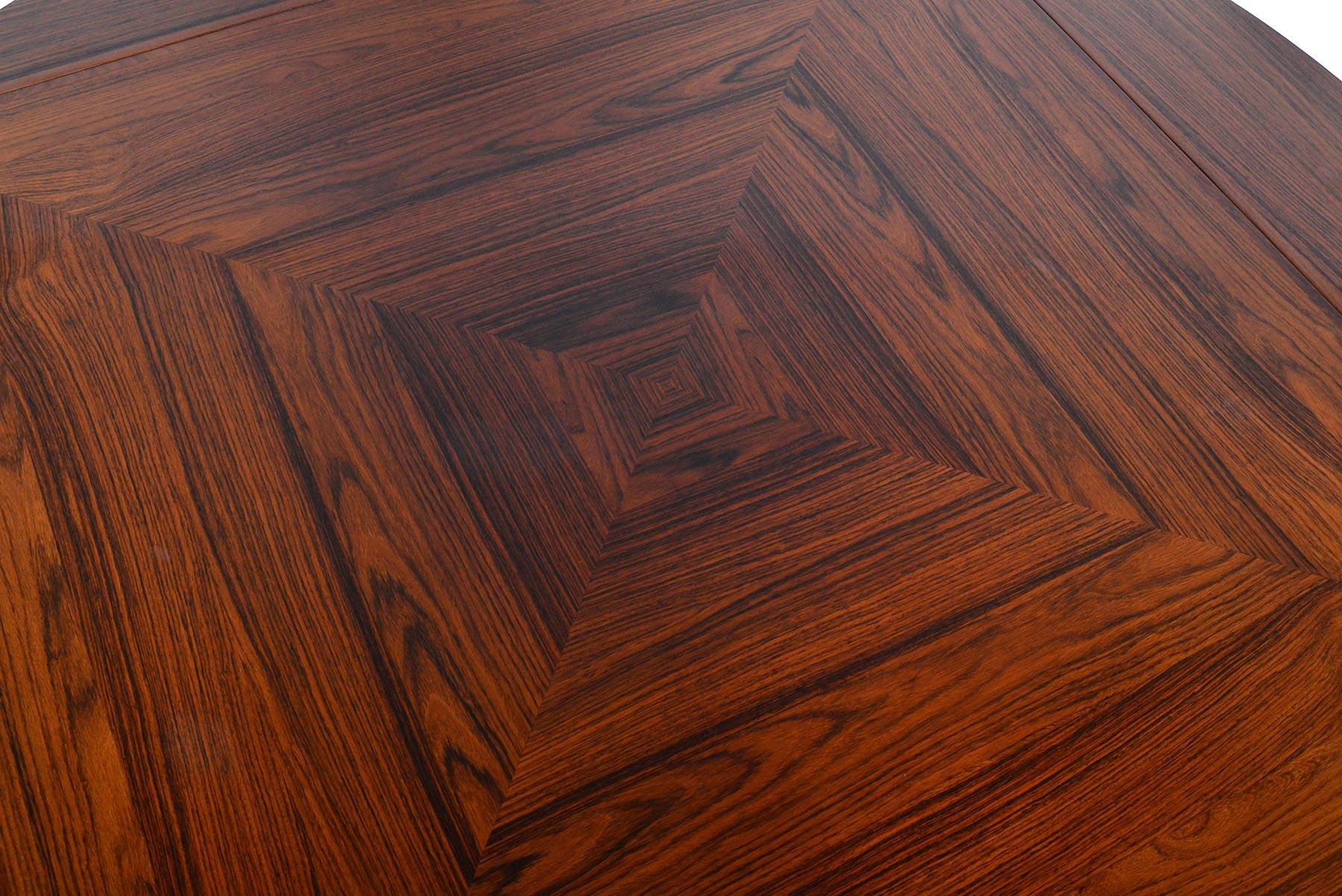 Brazilian Rosewood Square to Round Dining Table 1