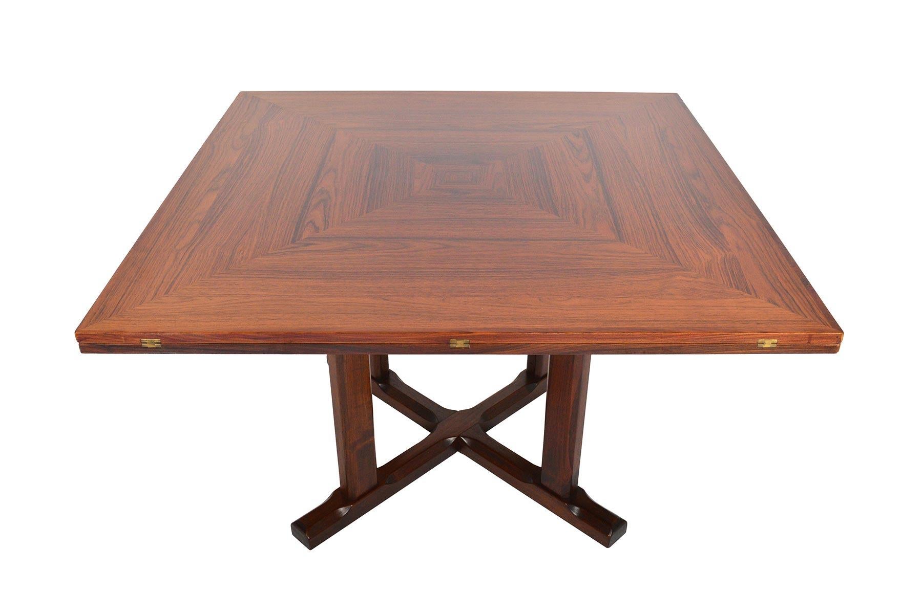 Brazilian Rosewood Square to Round Dining Table 3