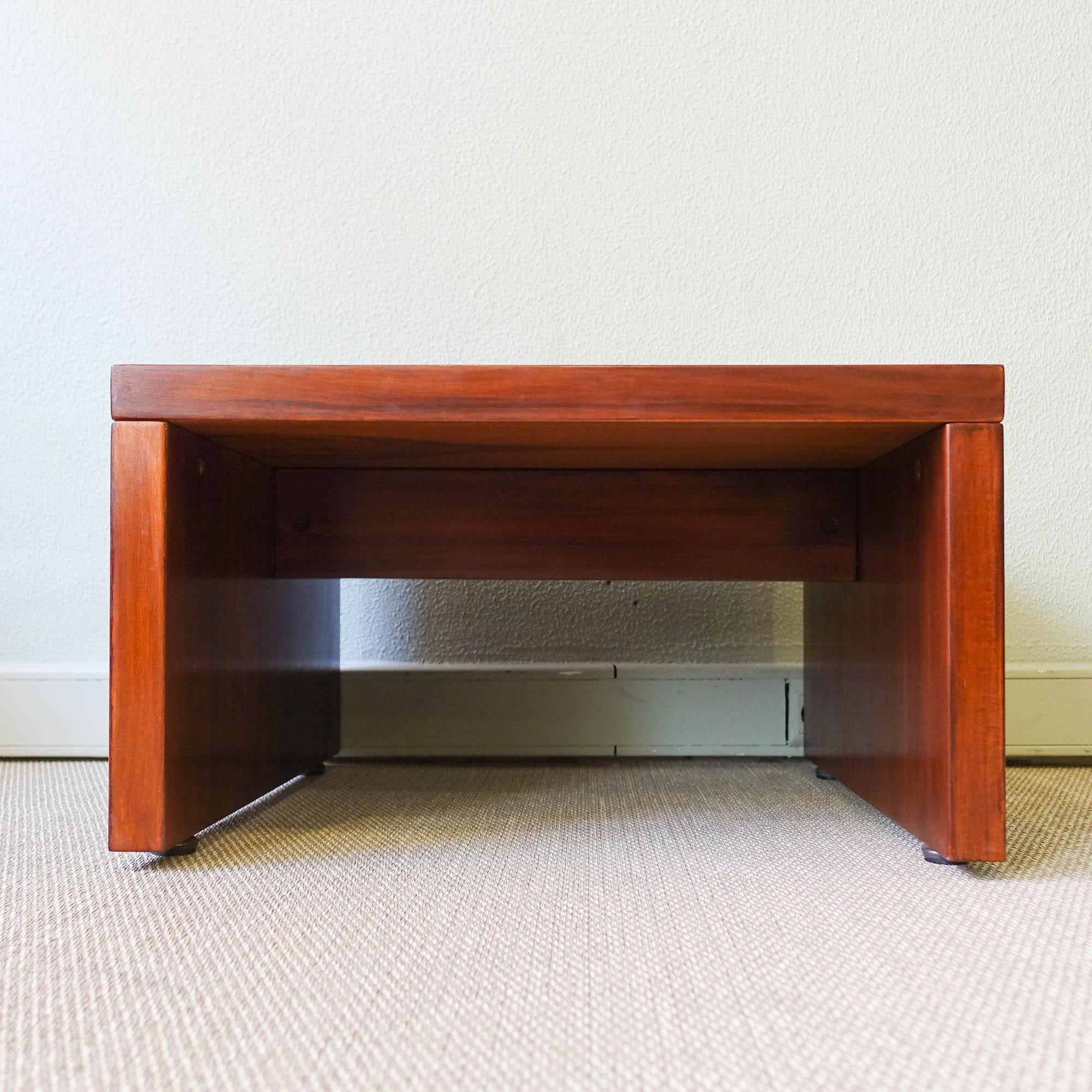 Wood Brazilian Side Table by Sergio Rodrigues for OCA, 1970's For Sale