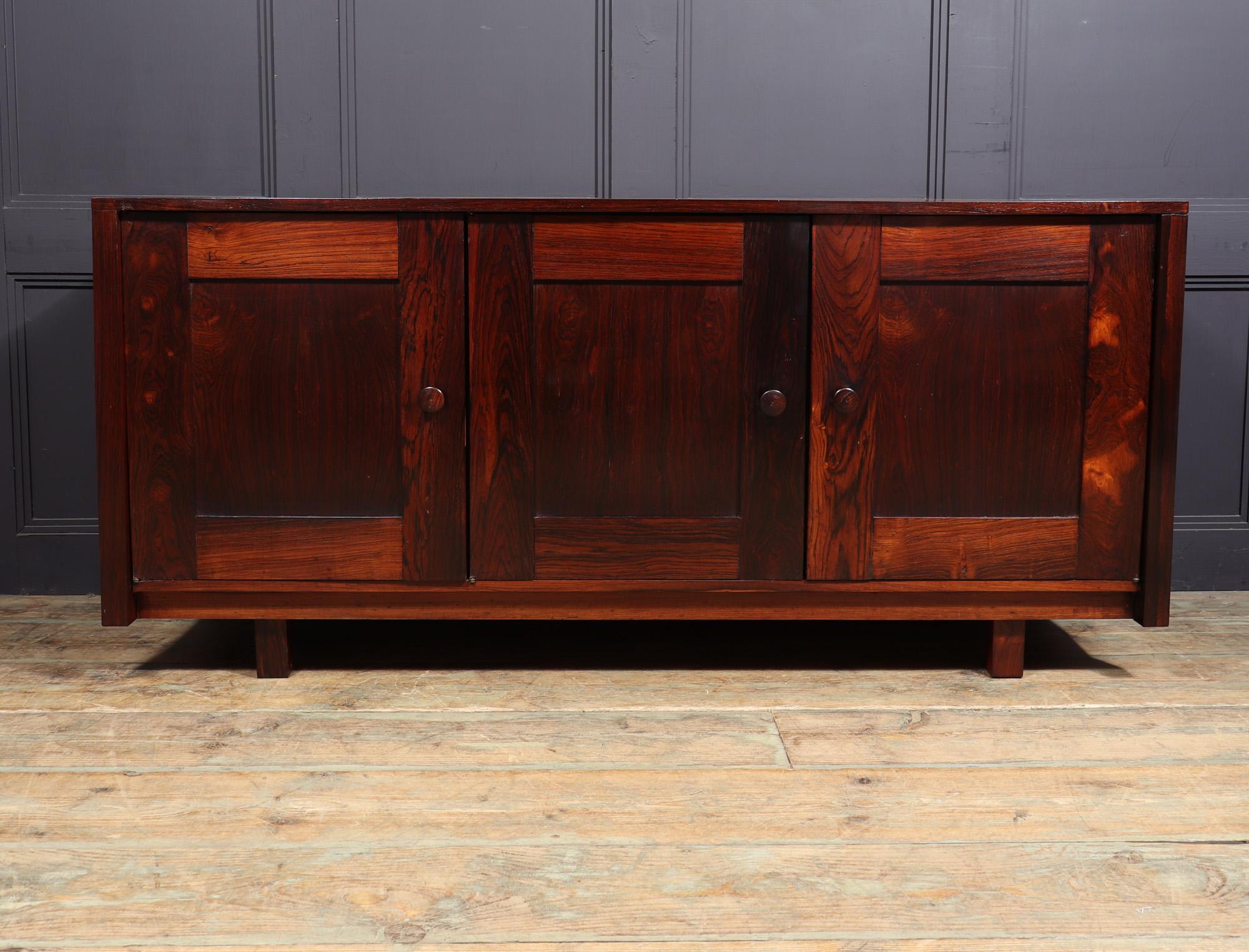 Central American Brazilian sideboard in Rosewood c1950 For Sale