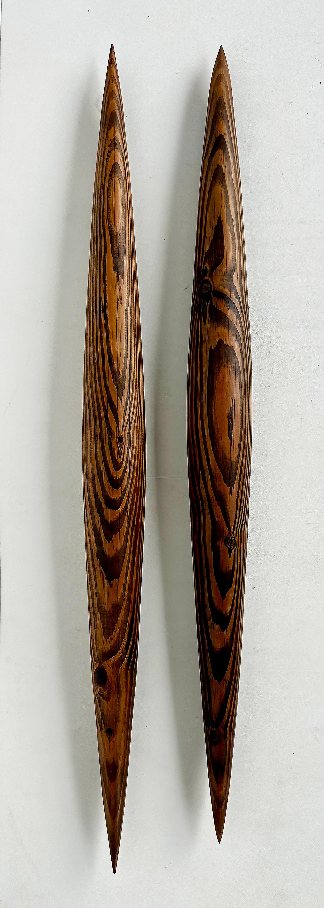 Organic Modern Brazilian Signed Wall-Mounted Wall Sculptures by Artist Leonardo Bueno For Sale