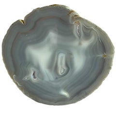 Brazilian Sliced Agate Sculpture on Stand