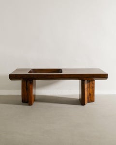 Table d'appoint brésilienne en bois de Pequi dans le style de Jose Zanine Caldas, 1970 