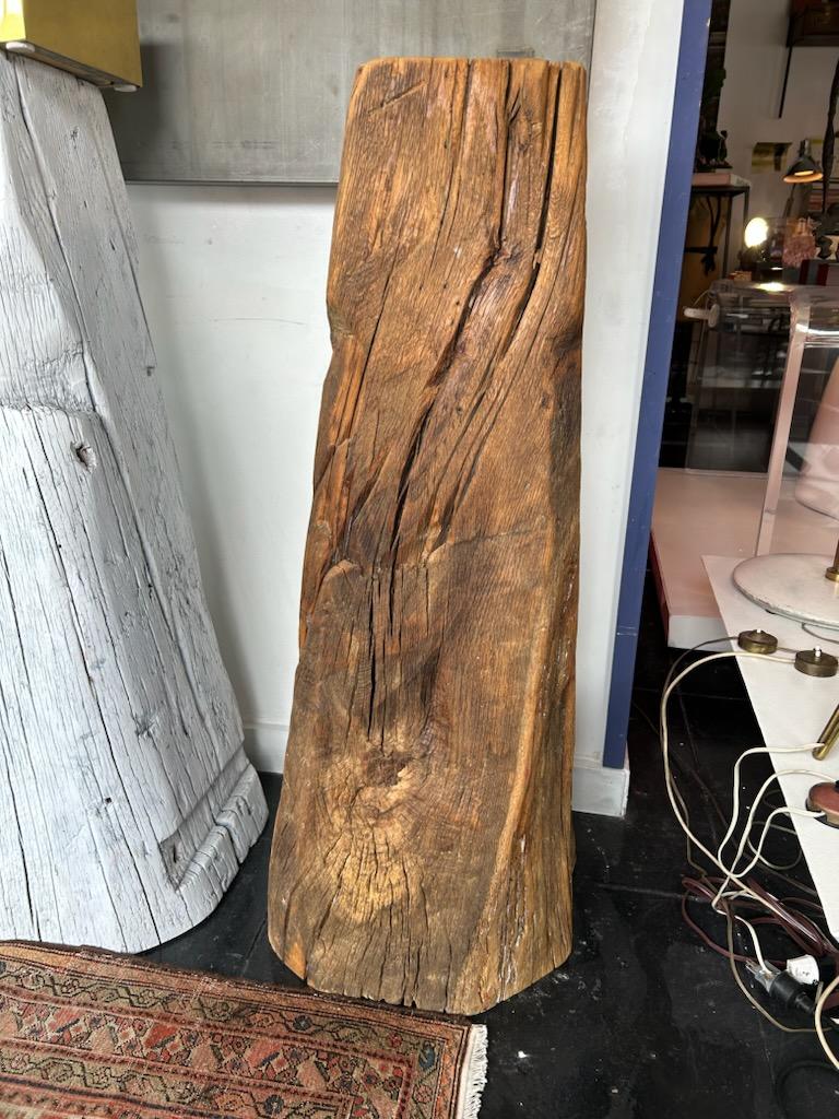 Mid-Century Modern Brazilian Solid Wood Pedestal/Sculpture For Sale
