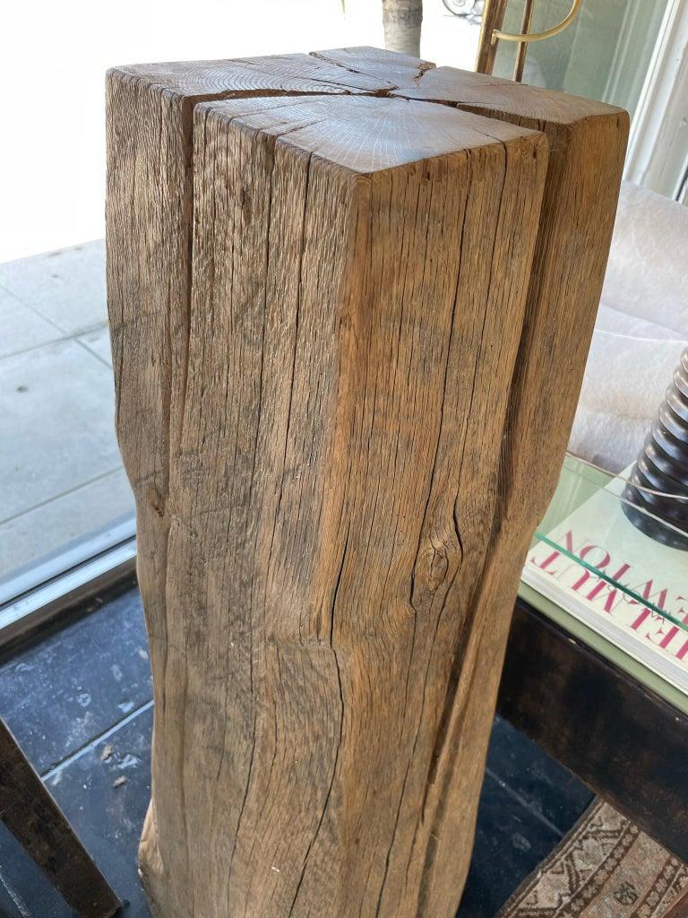 Brazilian Solid Wood Pedestal/Sculpture In Good Condition In Los Angeles, CA