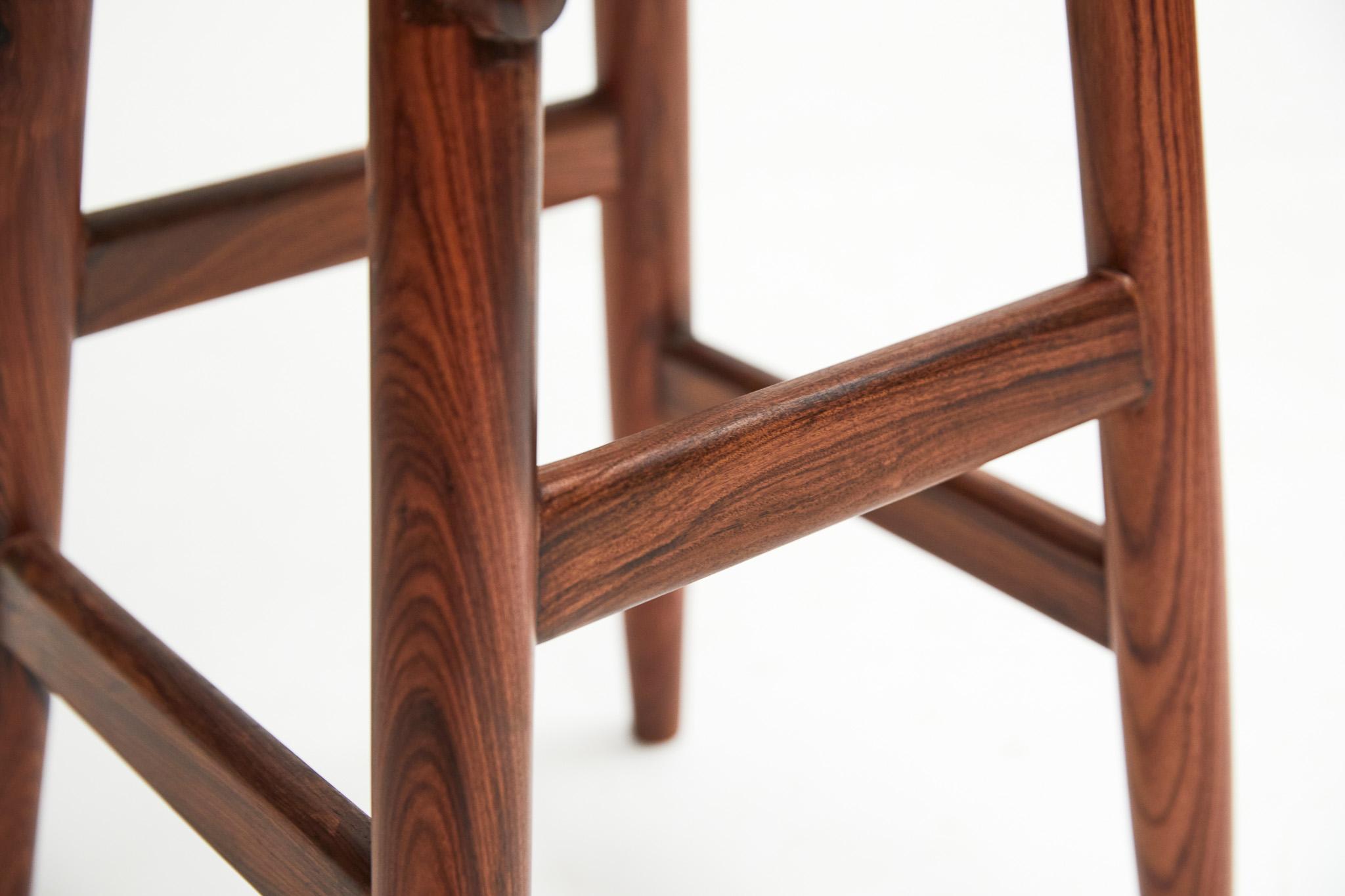 Contemporary Brazilian Stool Nina in Lyptus Wood by Sergio Rodrigues, c. 2000, Brazil For Sale