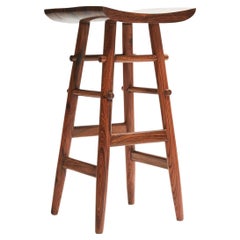 Brazilian Stool Nina in Lyptus Wood by Sergio Rodrigues, c. 2000, Brazil