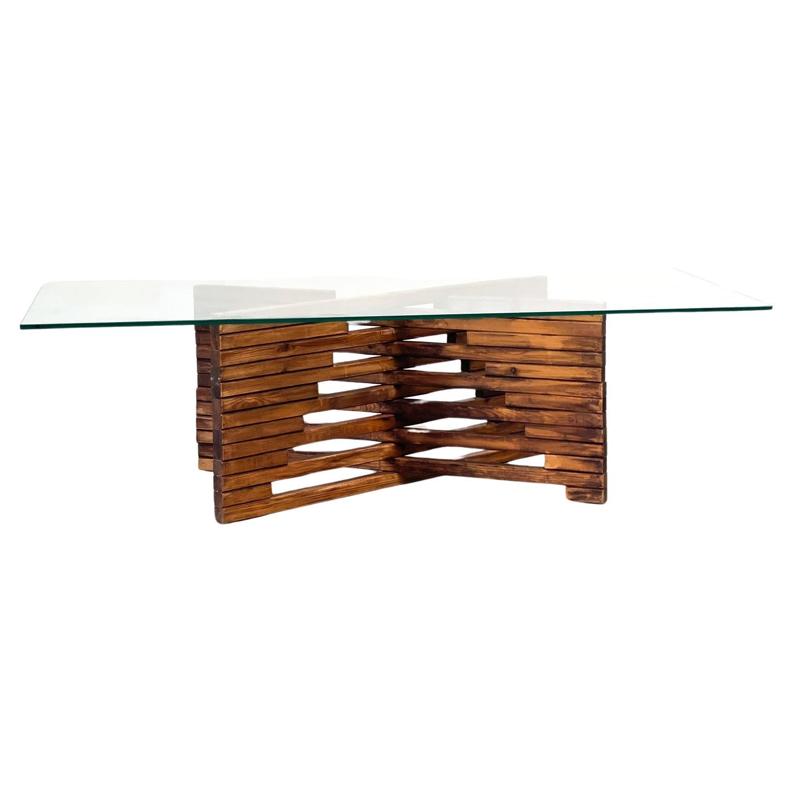 Brazilian style coffee table For Sale